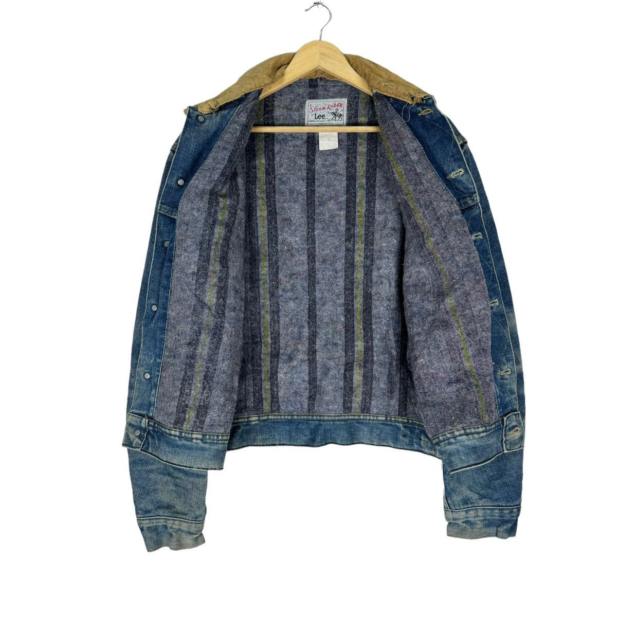 Lee × Vintage ☀️LEE STORM RIDER COWBOY BLANKET DENIM JACKET Size US M / EU 48-50 / 2 - 8 Thumbnail