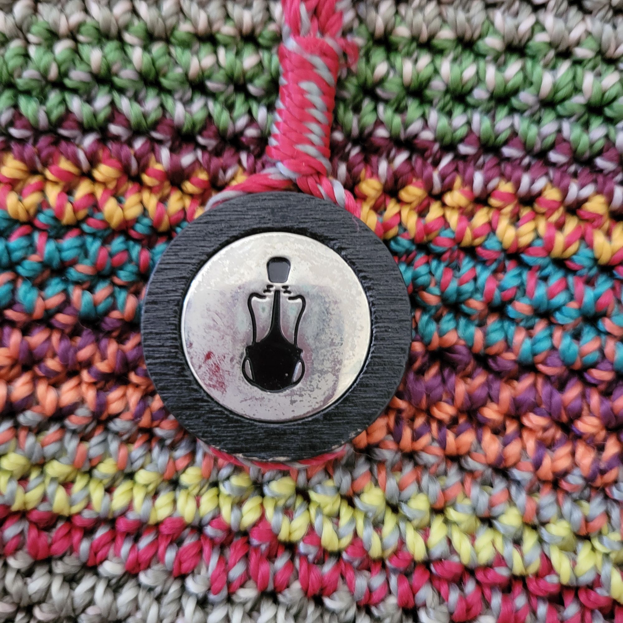 The Sak The Sak Multicolored Crochet Shoulder Bag Zipper Closure Bac Size ONE SIZE - 10 Thumbnail