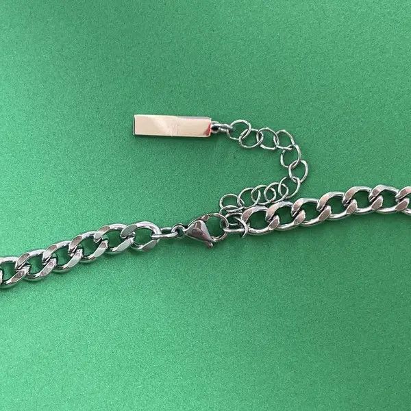 Designer × Jewelry Titanium Steel Link Chain Necklace for Men Women Size ONE SIZE - 4 Thumbnail