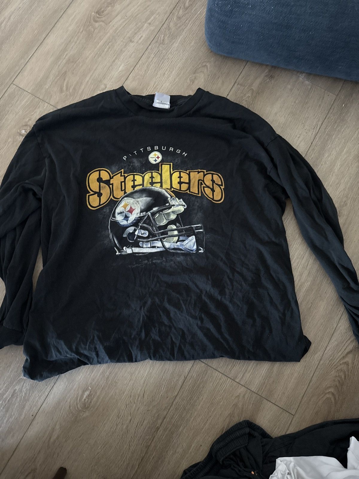 NFL Vintage Black Steelers Shirt Size US L / EU 52-54 / 3 - 1 Thumbnail