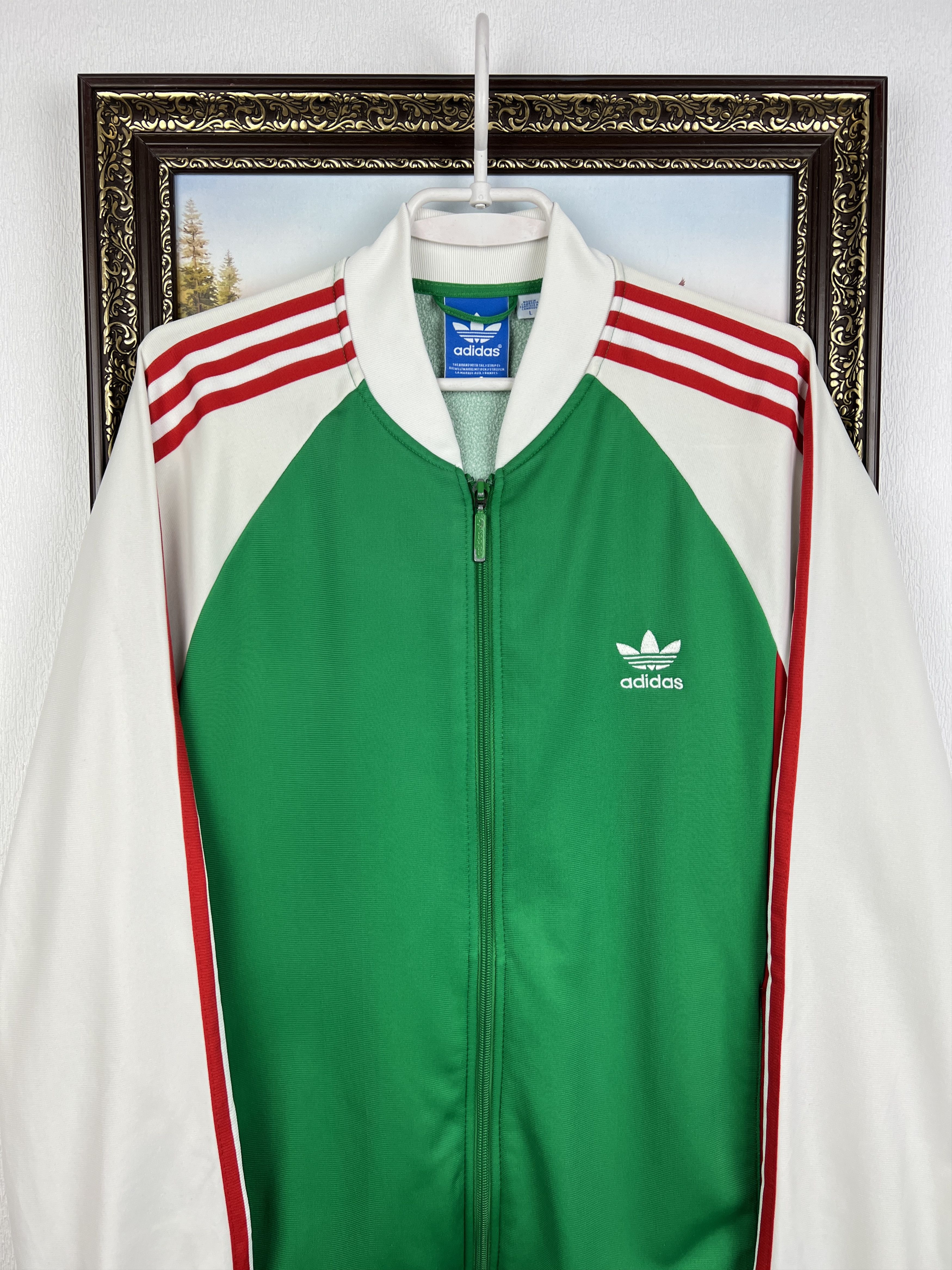 Adidas Originals Morocco Football Template Jacket Soccer Track Top Size US L / EU 52-54 / 3 - 2 Thumbnail