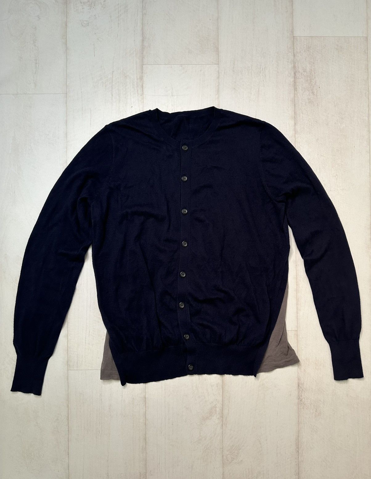 Yohji Yamamoto Yohji Yamamoto Y’s navy cardigan Size L / US 10 / IT 46 - 1 Thumbnail