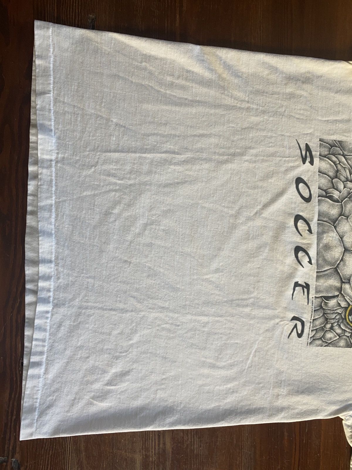 Vintage Vintage 1996 Sports Animal Soccer White Single Stitch Tee Size US M / EU 48-50 / 2 - 10 Thumbnail