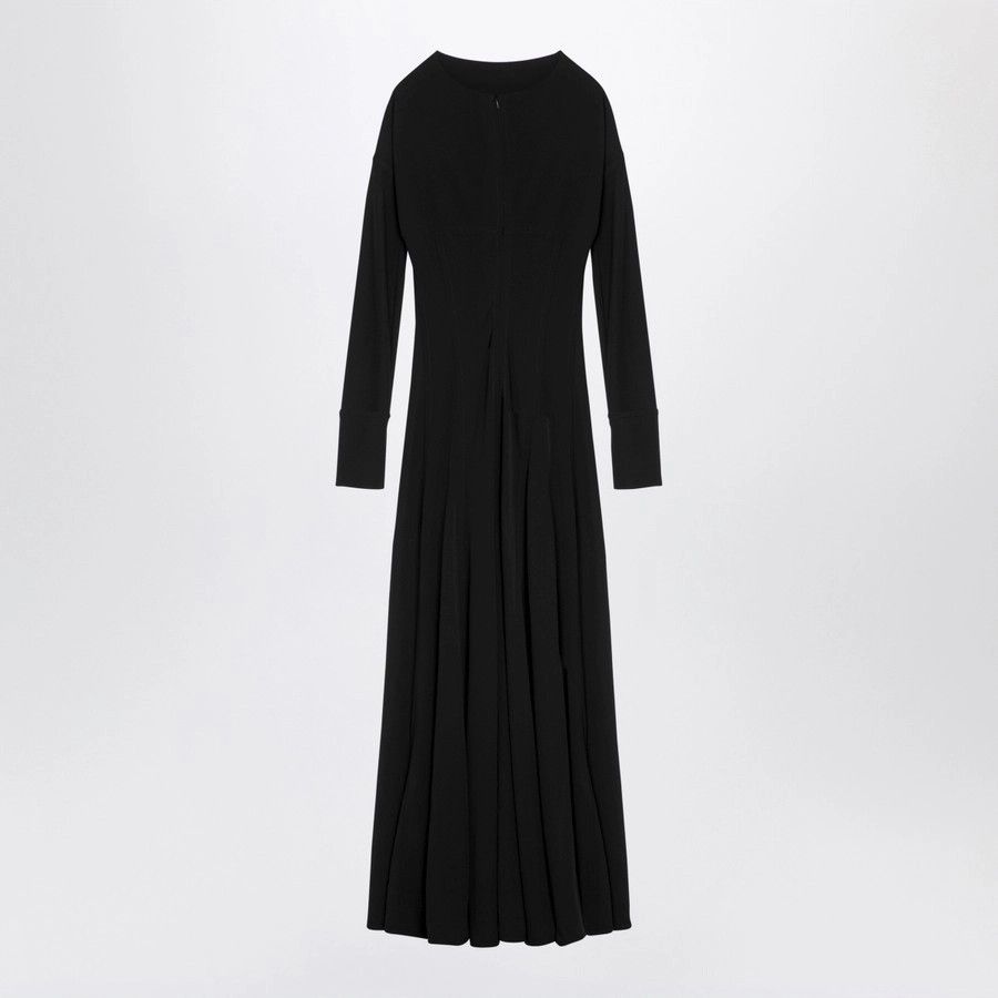 Victoria Beckham o1d2blof1124 Viscose Dress With cut-Out in Black Size M / US 6-8 / IT 42-44 - 2 Thumbnail
