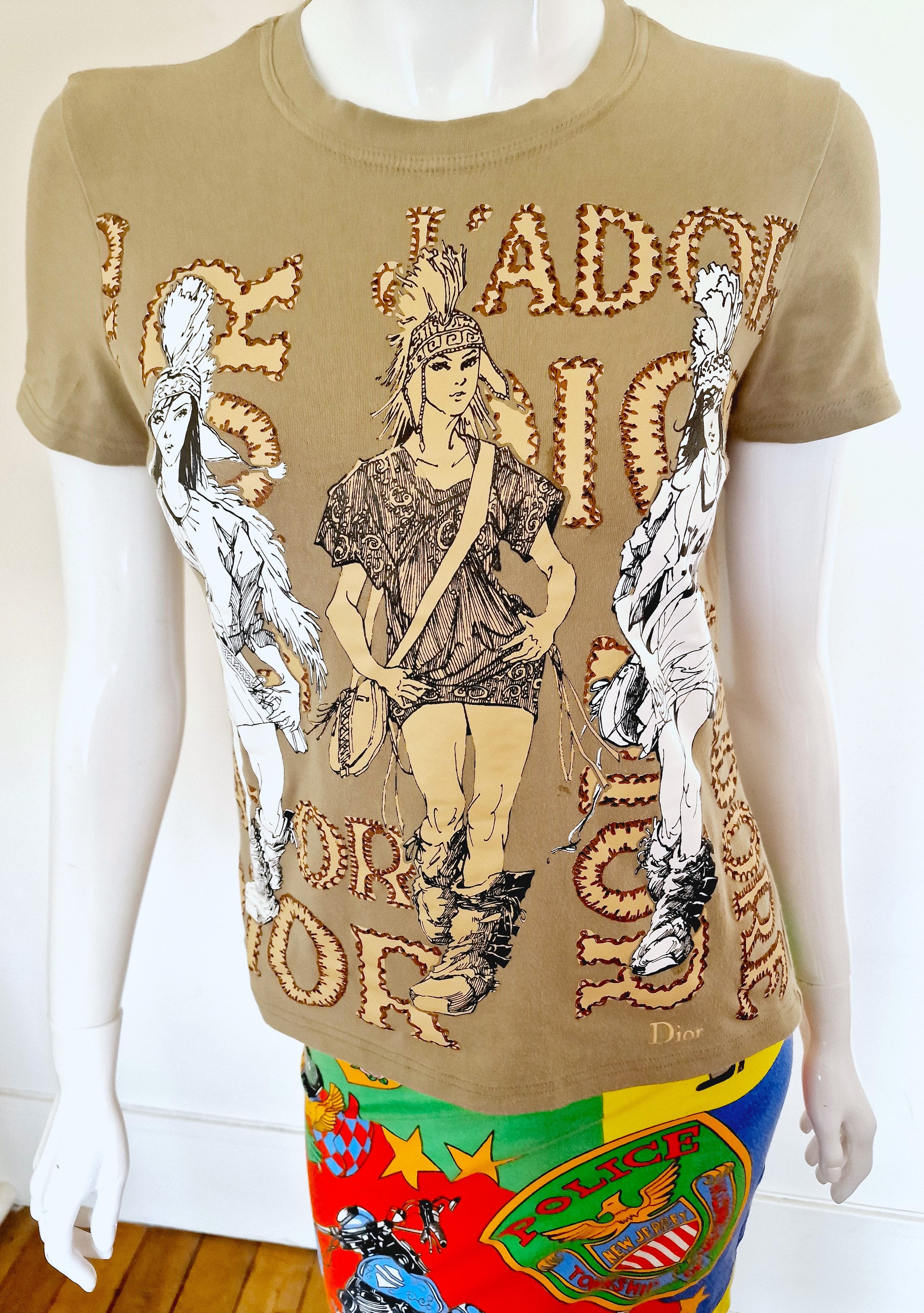 Dior Christian Dior J'adore Diva Women Logo Text T-shirt Tee