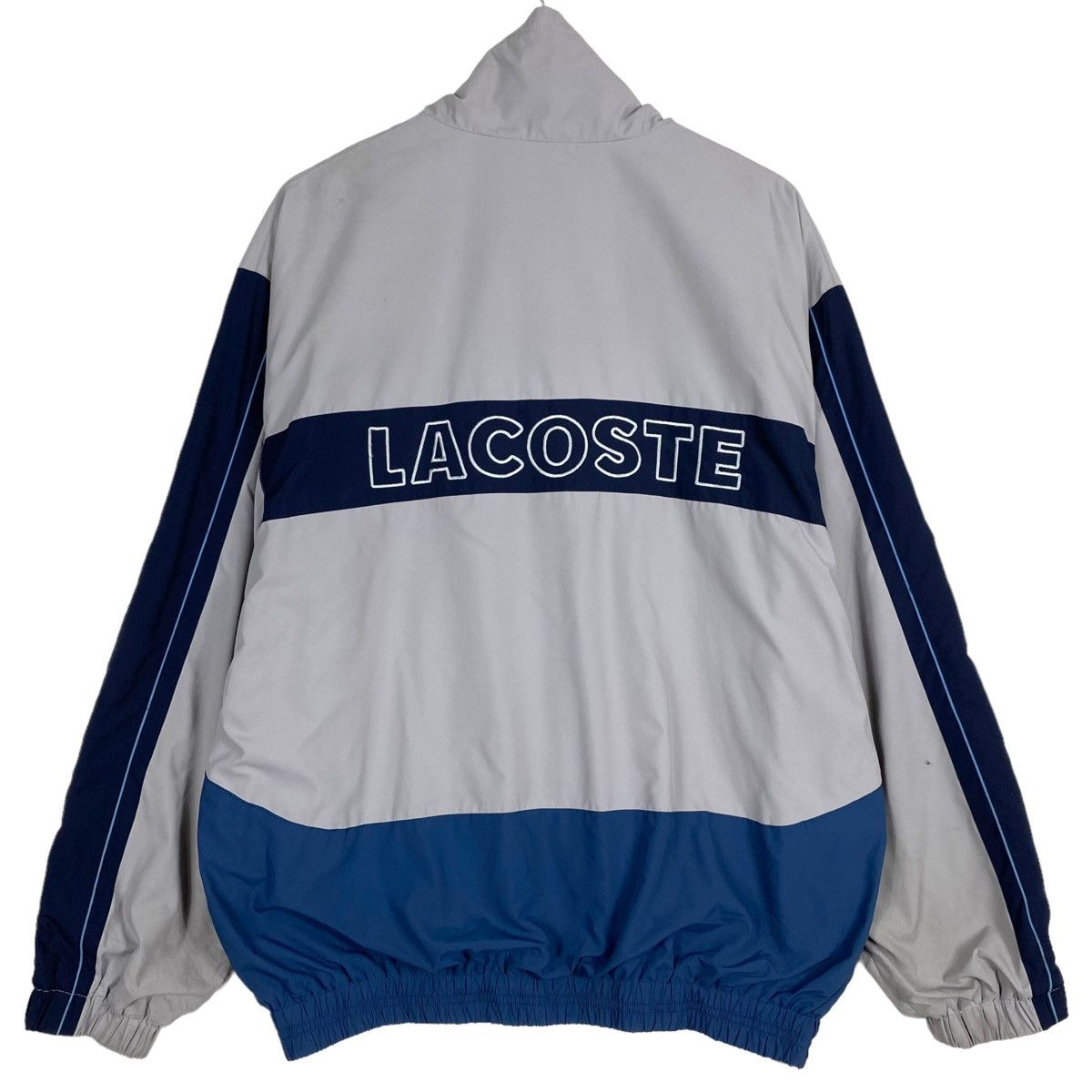 Japanese Brand × Lacoste 💥LACOSTE BIG LOGO STRIPED SPORT WINDBREAKER JACKET Size US L / EU 52-54 / 3 - 11 Thumbnail