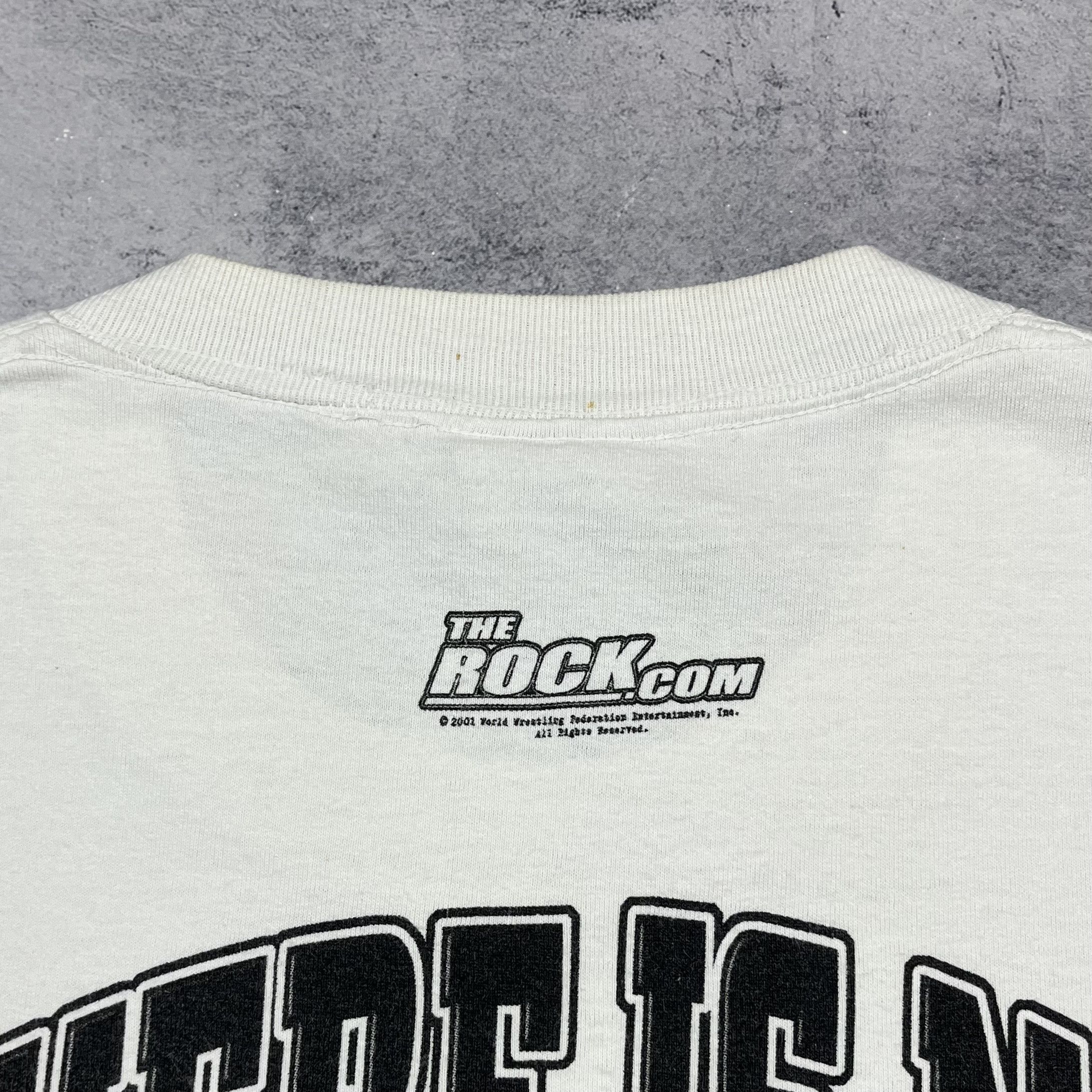 WWE Vintage WWE The Rock Dwayne Johnson Rare T Shirt 2001 Size US M / EU 48-50 / 2 - 17 Thumbnail