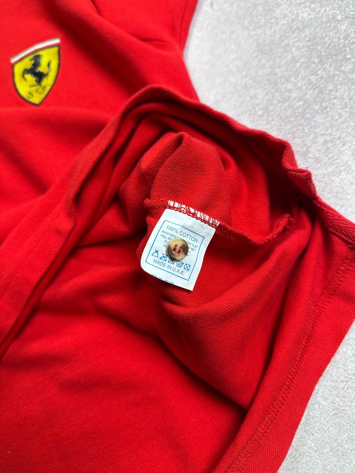 Ferrari Vintage 1996 Ferarri F-1 Racing Y2K Polo Shirt L Size US L / EU 52-54 / 3 - 9 Thumbnail