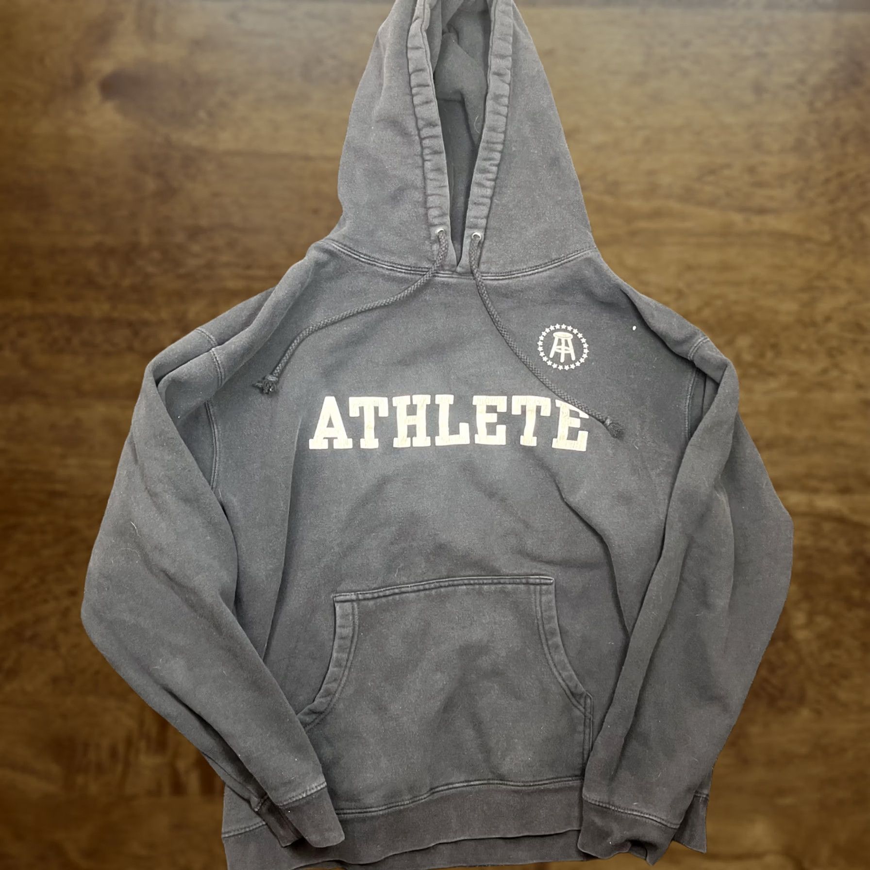 Vintage Barstool Sports Athlete Hoodie Mens Large Black Pullover Sweatshirt Fleece Size US L / EU 52-54 / 3 - 1 Thumbnail