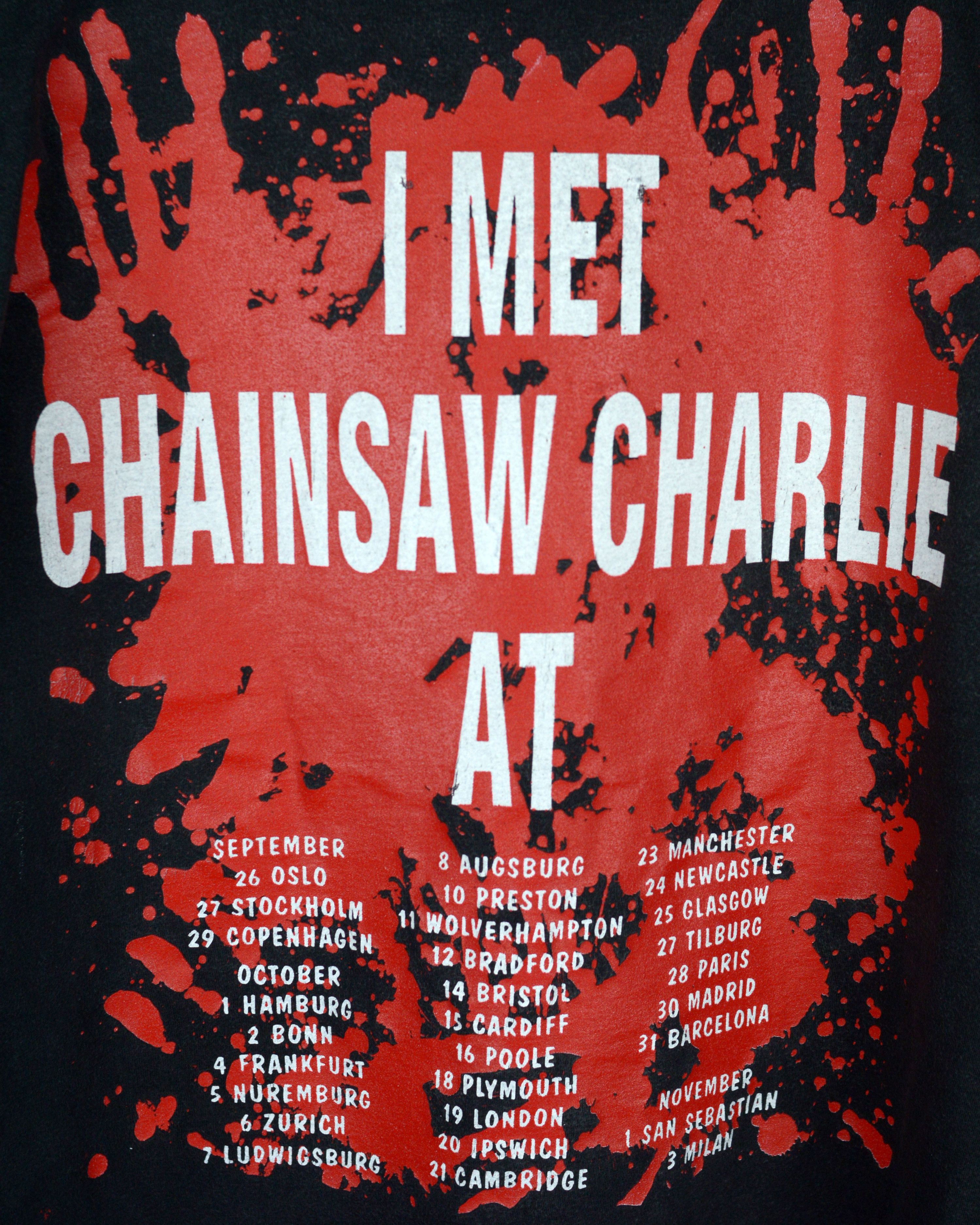 Band Tees × Vintage Vintage WASP I Met Chainsaw Charlie 90s tour t shirt Size US XL / EU 56 / 4 - 6 Thumbnail