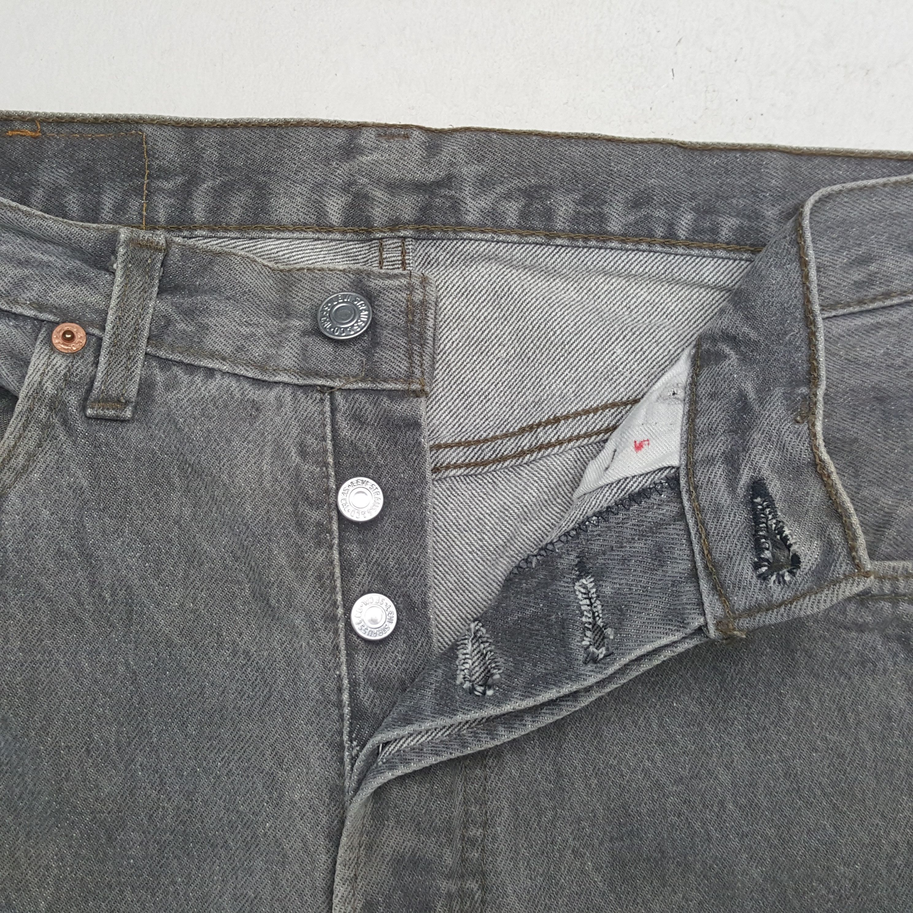 Levi's Levis 501 Made in USA Gray Jeans RR10 Size US 30 / EU 46 - 12 Thumbnail