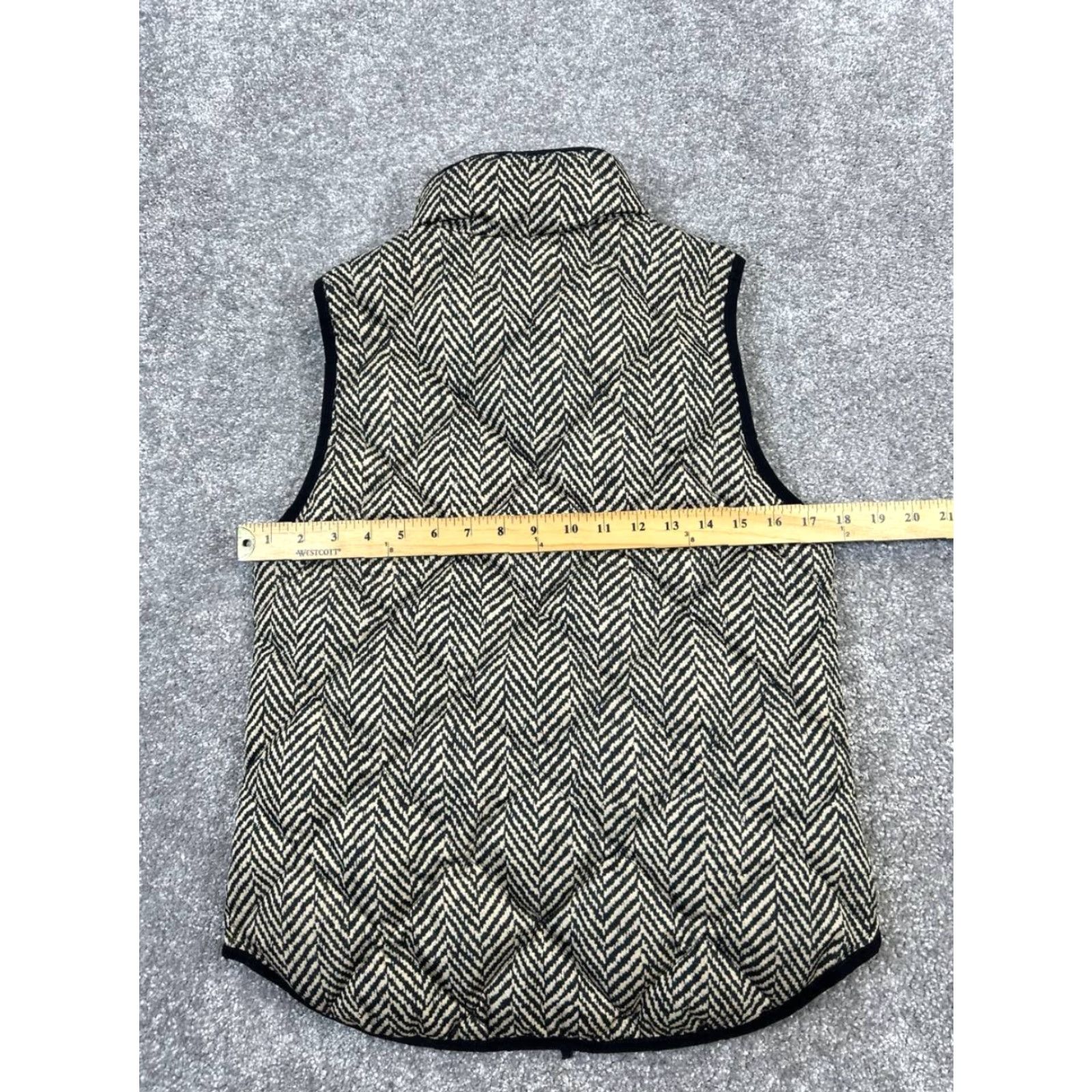 J.Crew J.Crew Vest Womens XS Black Full Zip Casual Size XS / US 0-2 / IT 36-38 - 5 Thumbnail