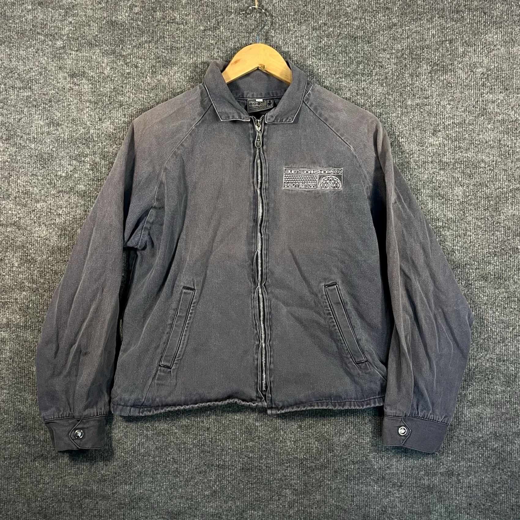 Alien Workshop VINTAGE Alien Workshop Jacket Mens Small Gray 90s Skateboarding Full Zip RARE Cotton Jacket Size US S / EU 44-46 / 1 - 2 Thumbnail