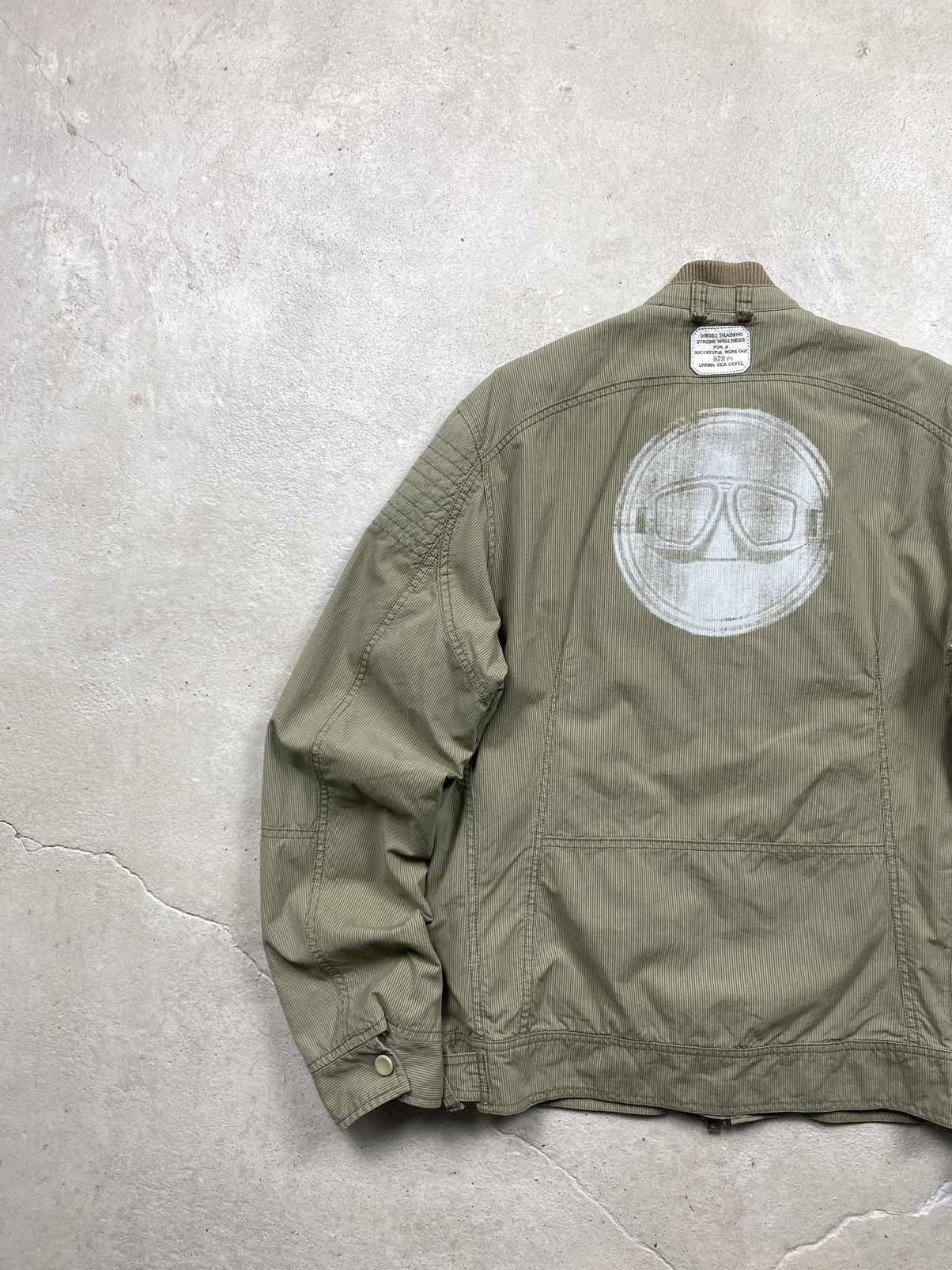 Y2K Vintage Diesel Under Sea Jacket Bomber Archive Hype