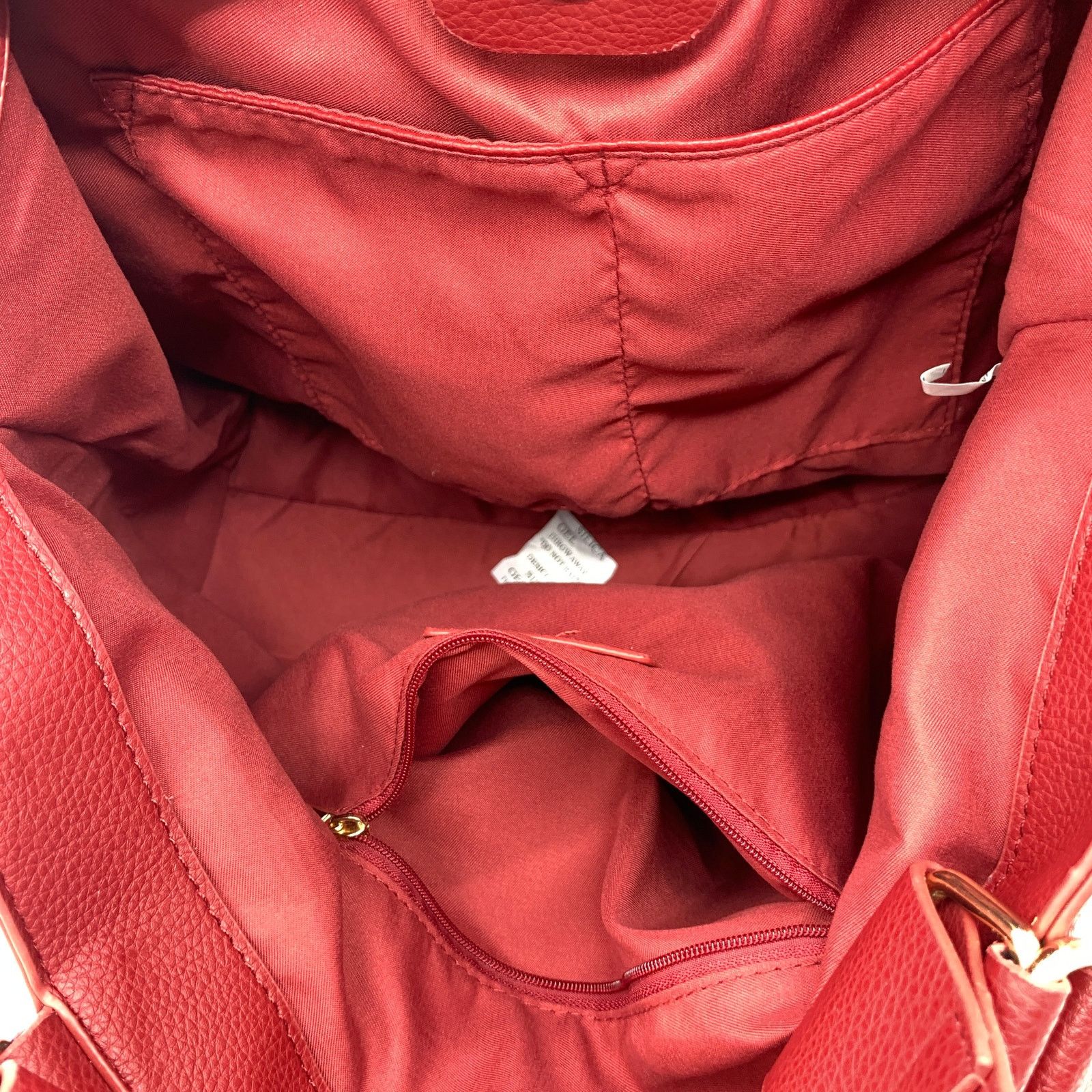 Other AHDORNED Red Purse North/South Double Handle Tote Size ONE SIZE - 12 Thumbnail