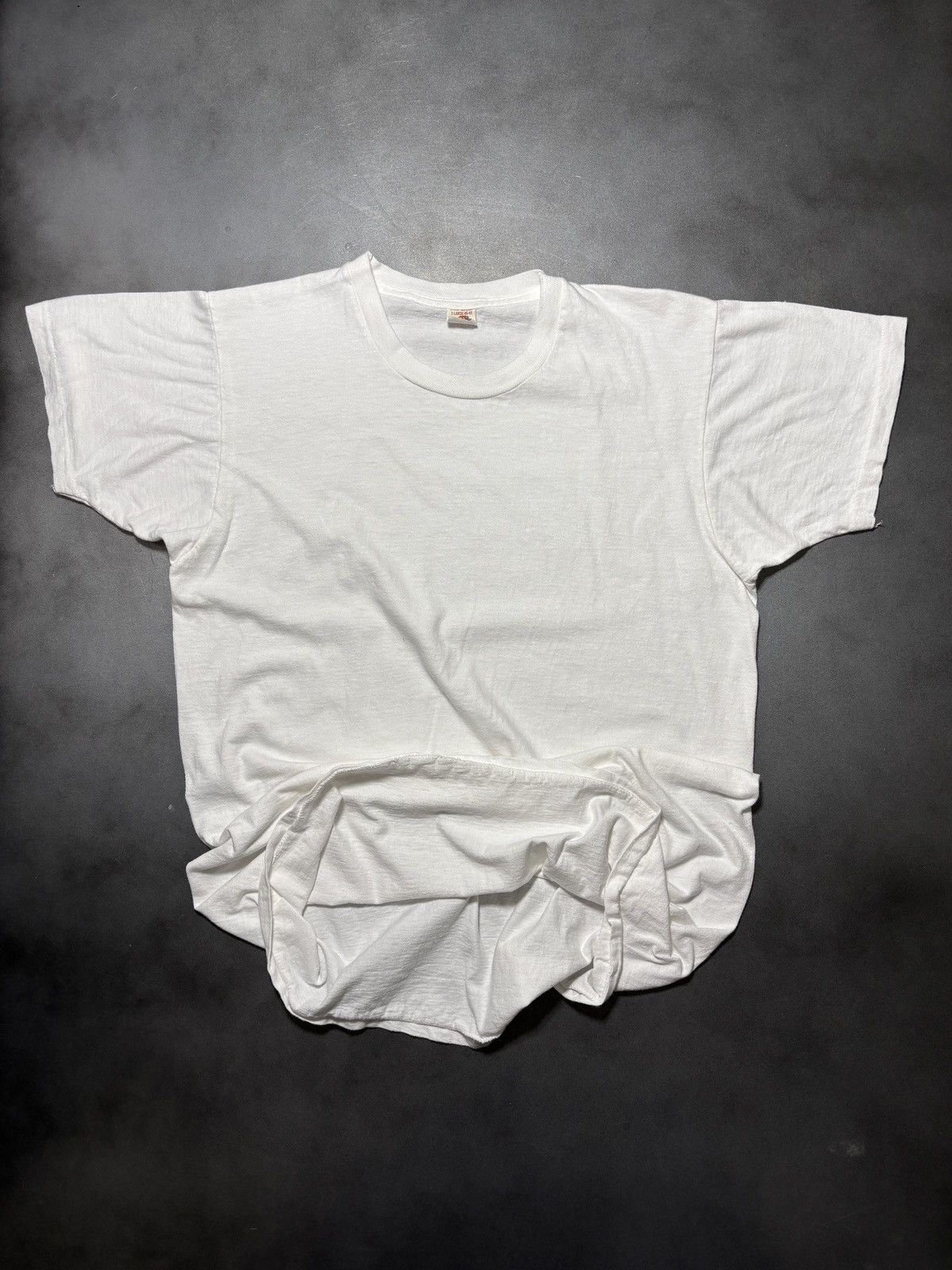 Fruit Of The Loom 1970s Fruit of the Loom Tee 70s Vintage Blank Made in USA Size US M / EU 48-50 / 2 - 1 Thumbnail