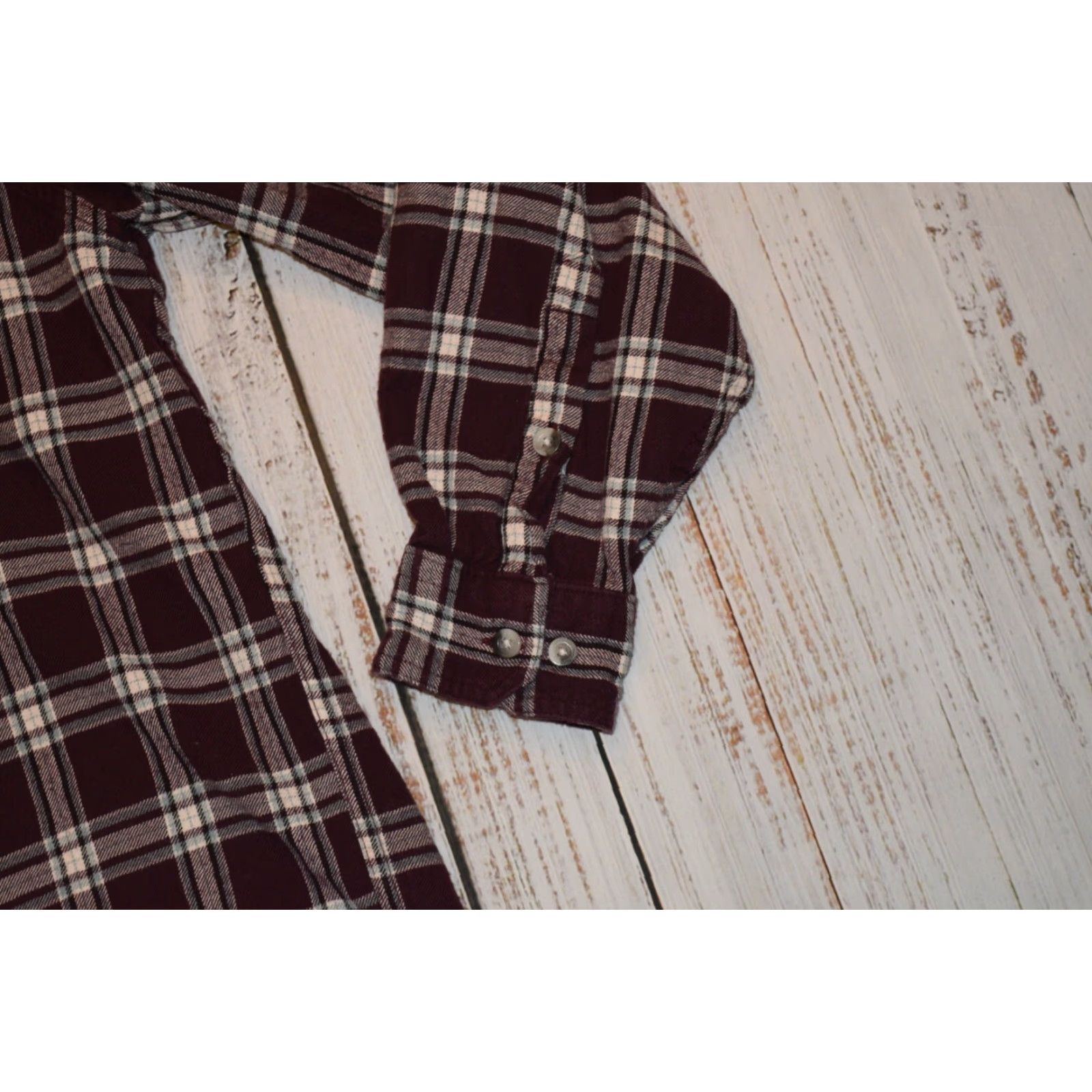 Vintage WOOLRICH BURGUNDY MENS XL X LARGE FLANNEL SHIRT PLAID LONG SLEEVE 4613 MAROON Size US XL / EU 56 / 4 - 2 Thumbnail