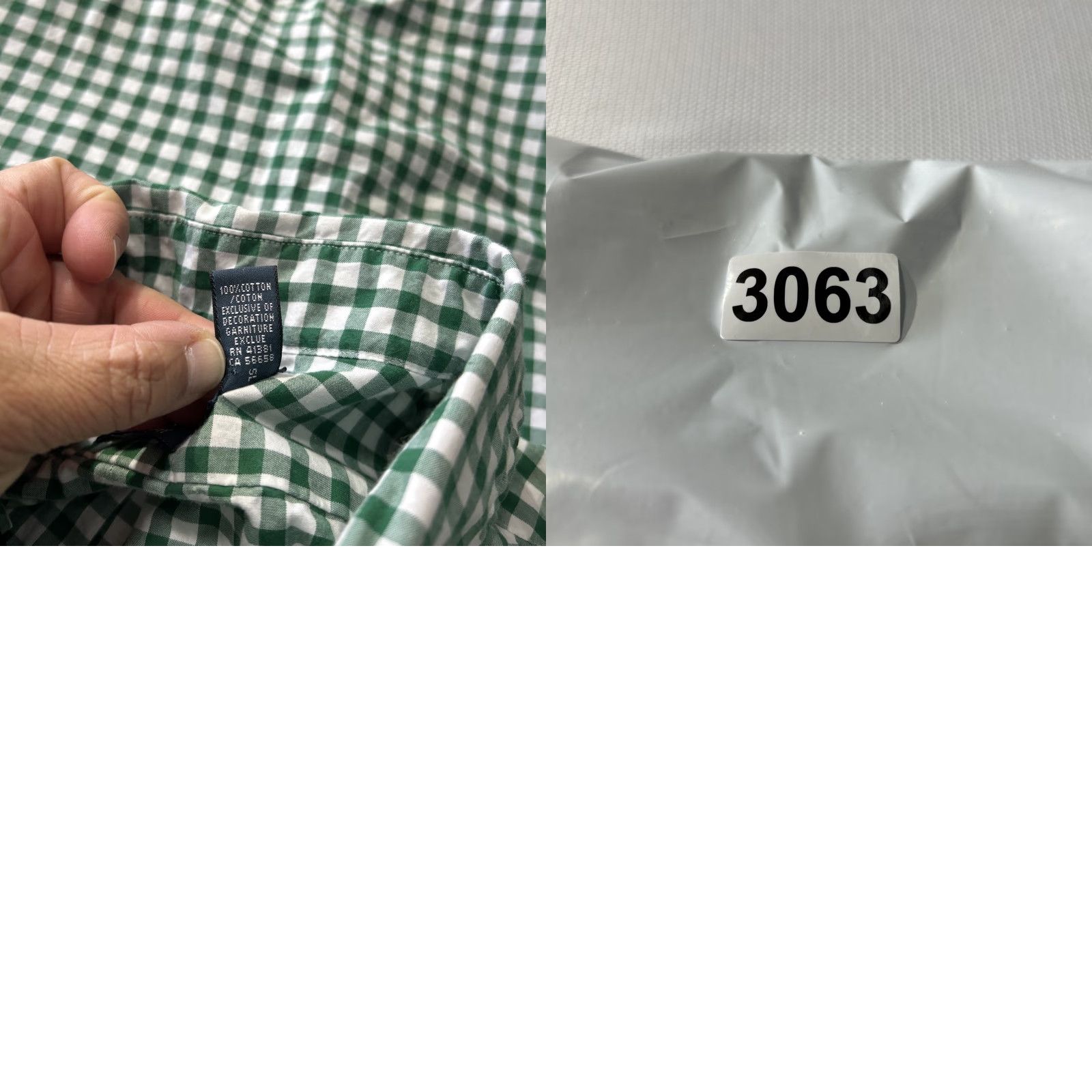 Polo Ralph Lauren Ralph Lauren Mens Dress Shirt Green Gingham Classic Fit Purple Pony Button-Down Long Sleeve Casual Button-Up Shirt M Size 40R - 8 Thumbnail