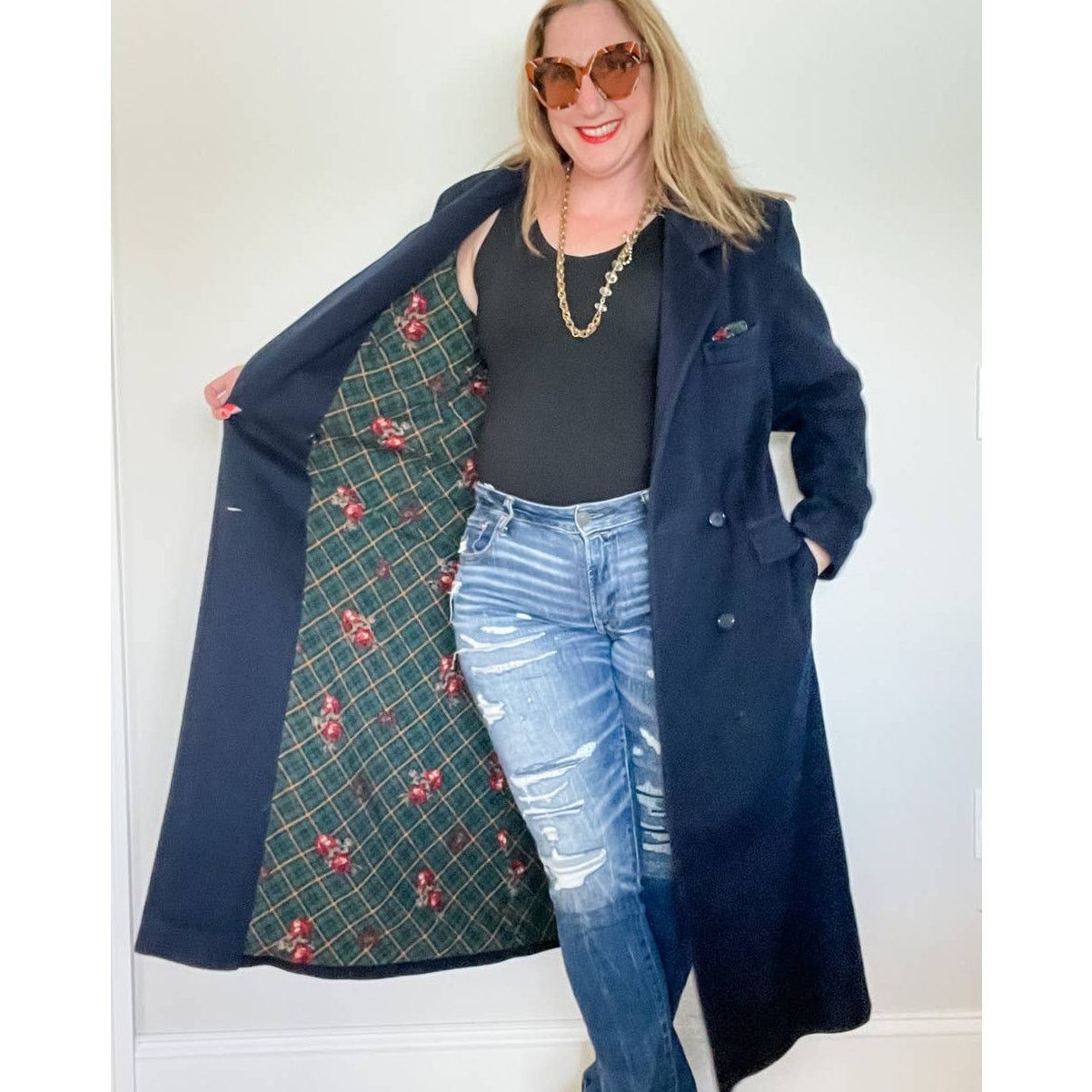 Evan Picone × Vintage Vintage Evan Picone 100% wool double breasted overcoat L Size L / US 10 / IT 46 - 9 Thumbnail