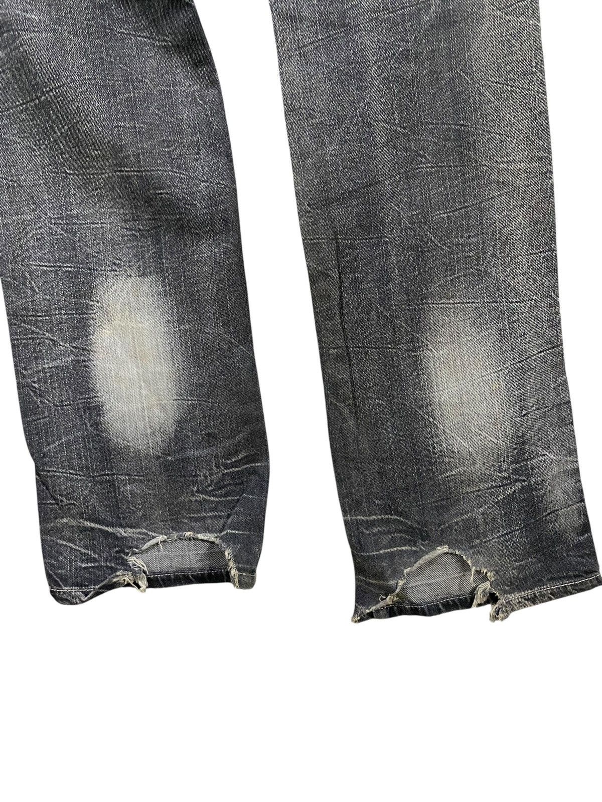 Japanese Brand Japanase brand salty dog double waist denim pants distressed Size US 33 - 7 Thumbnail