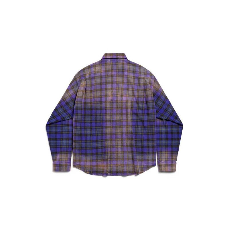 Balenciaga o1w1db10426 Shirt Large Fit in Multicolor Size US XXL / EU 58 / 5 - 2 Thumbnail