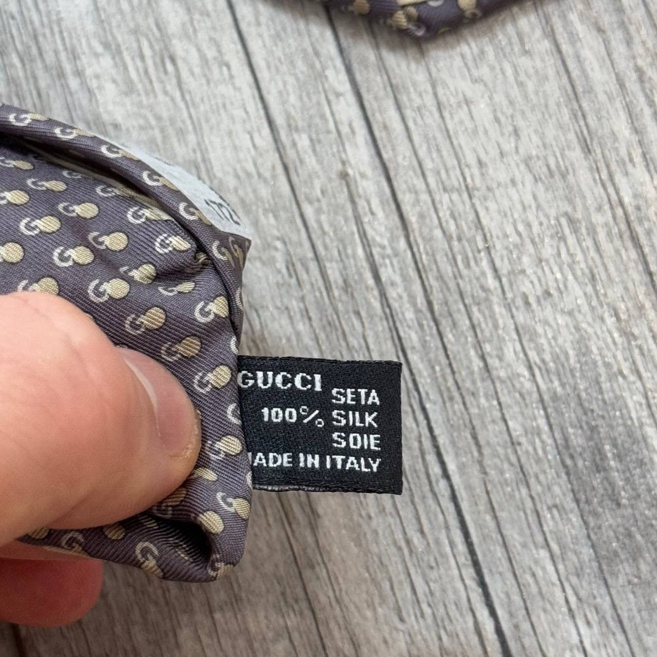 Gucci Vintage Gucci Silk Tie Size ONE SIZE - 6 Thumbnail