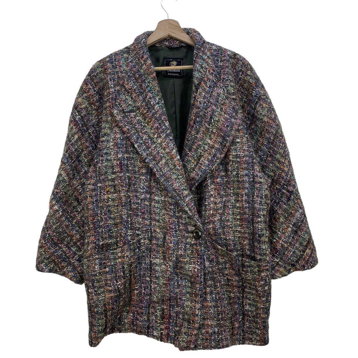 Aran Isles Knitwear Japanese Brand Charmate Tweed Jacket Size M / US 6-8 / IT 42-44 - 1 Thumbnail