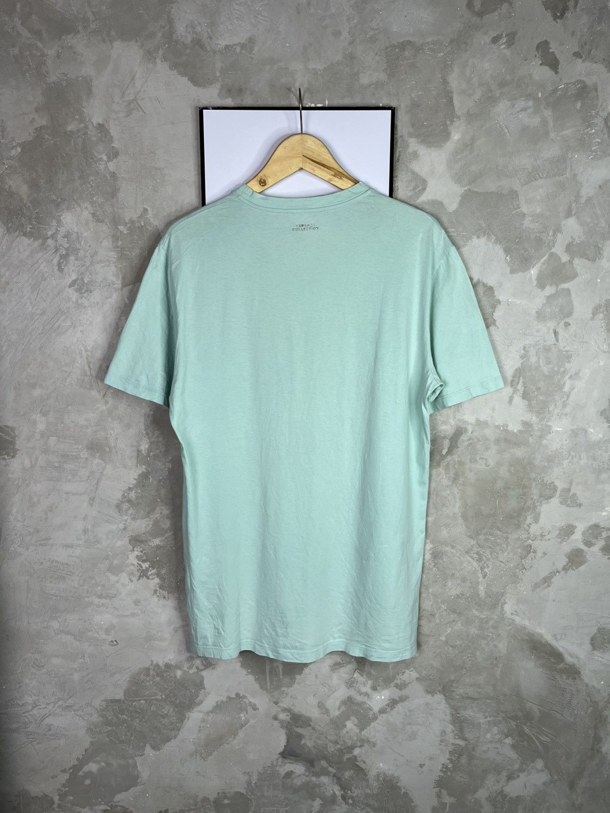 Versace Versace Medusa Head Big Logo T Shirt Mint Green Size US L / EU 52-54 / 3 - 6 Thumbnail