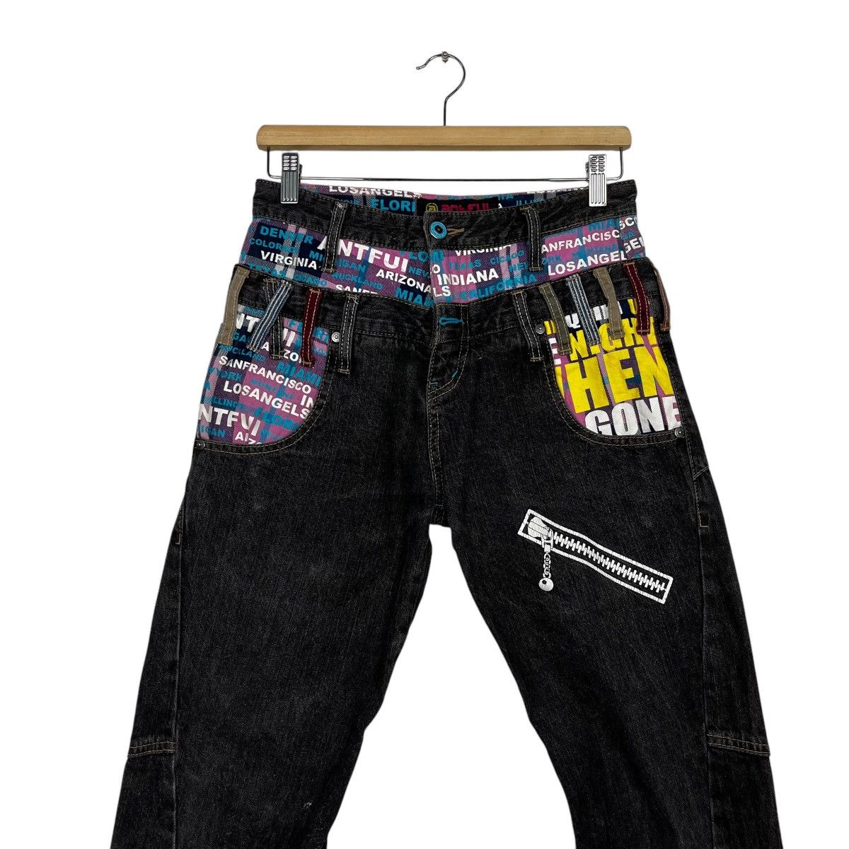 Japanese Brand Vintage Antful Double Waist Seditionaries Denim Jeans Size US 28 / EU 44 - 3 Thumbnail