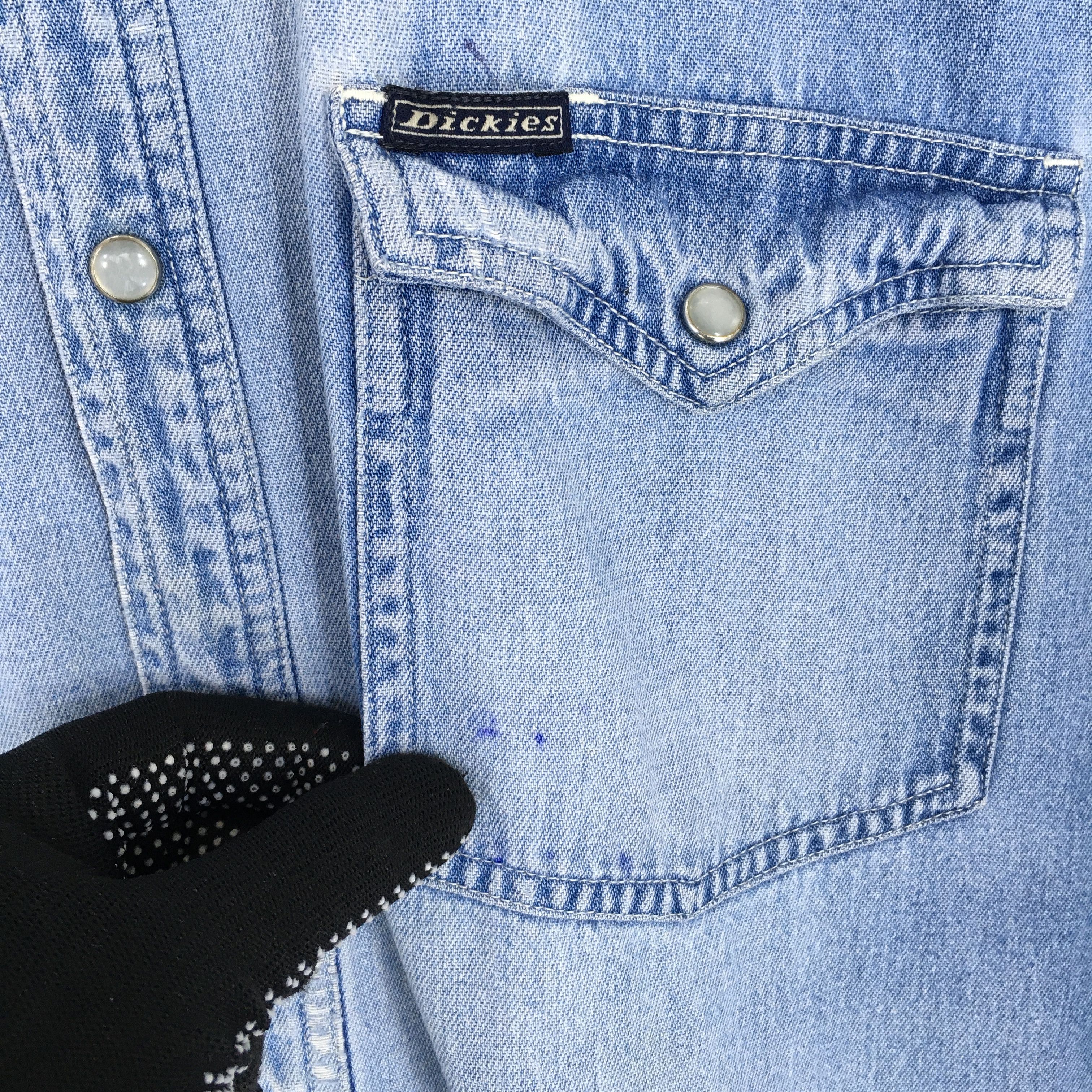 Dickies Vintage Dickies Blue Denim Western Shirt Large Size US L / EU 52-54 / 3 - 5 Thumbnail
