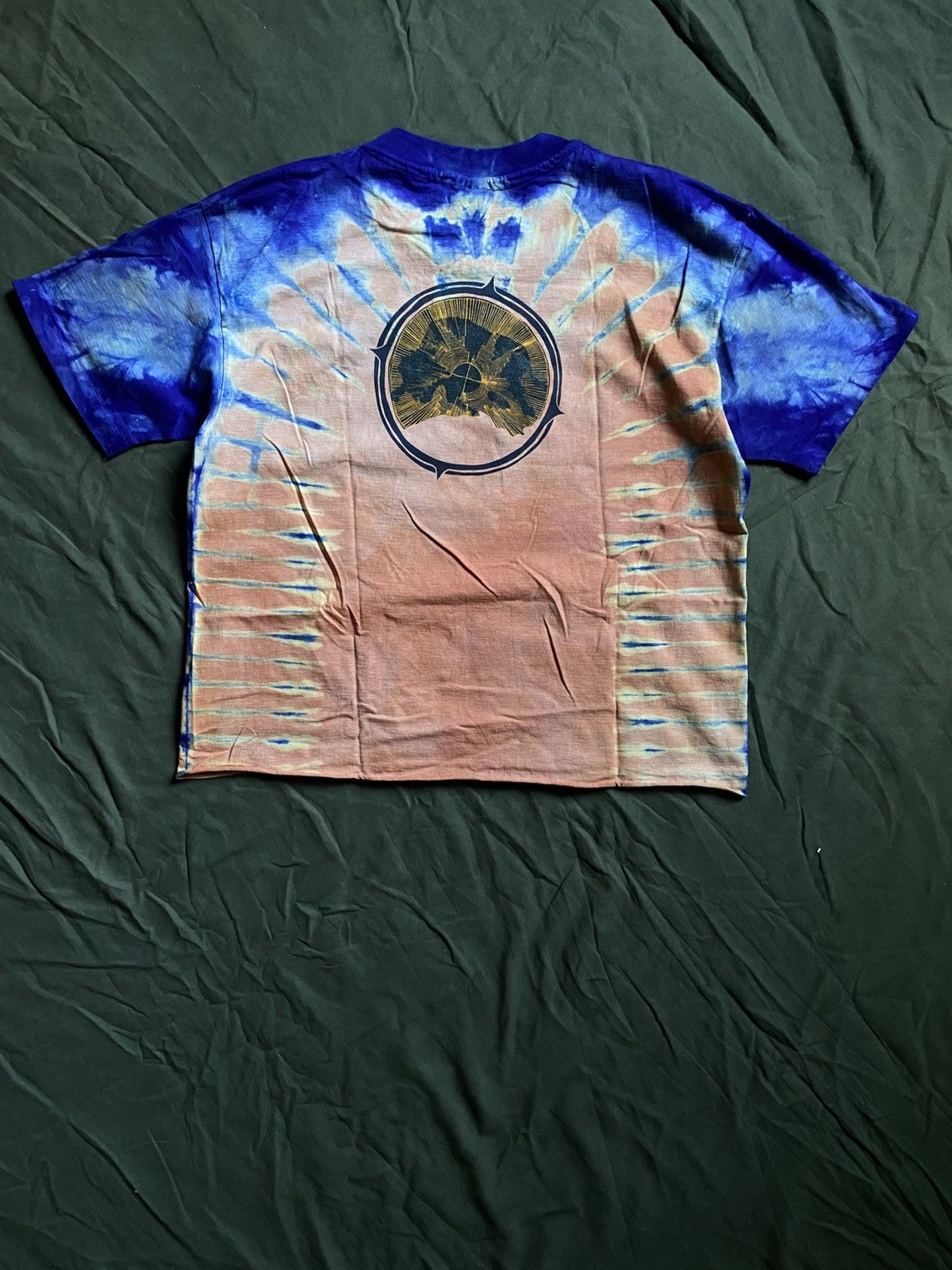 Vintage Vintage 1990 Anvil Tie Dye American Retro Custom Fit Tee Size US XL / EU 56 / 4 - 7 Thumbnail