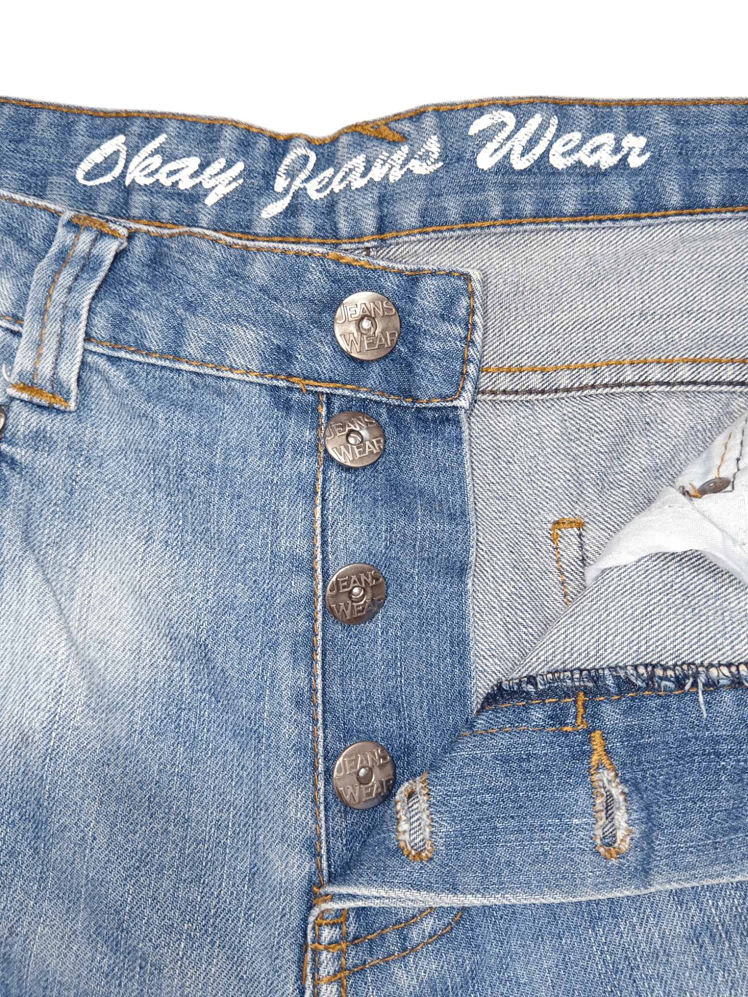 Denim & Co. 🔥FYE🔥 Button Fly Distressed Punk Denim Size US 34 / EU 50 - 10 Thumbnail