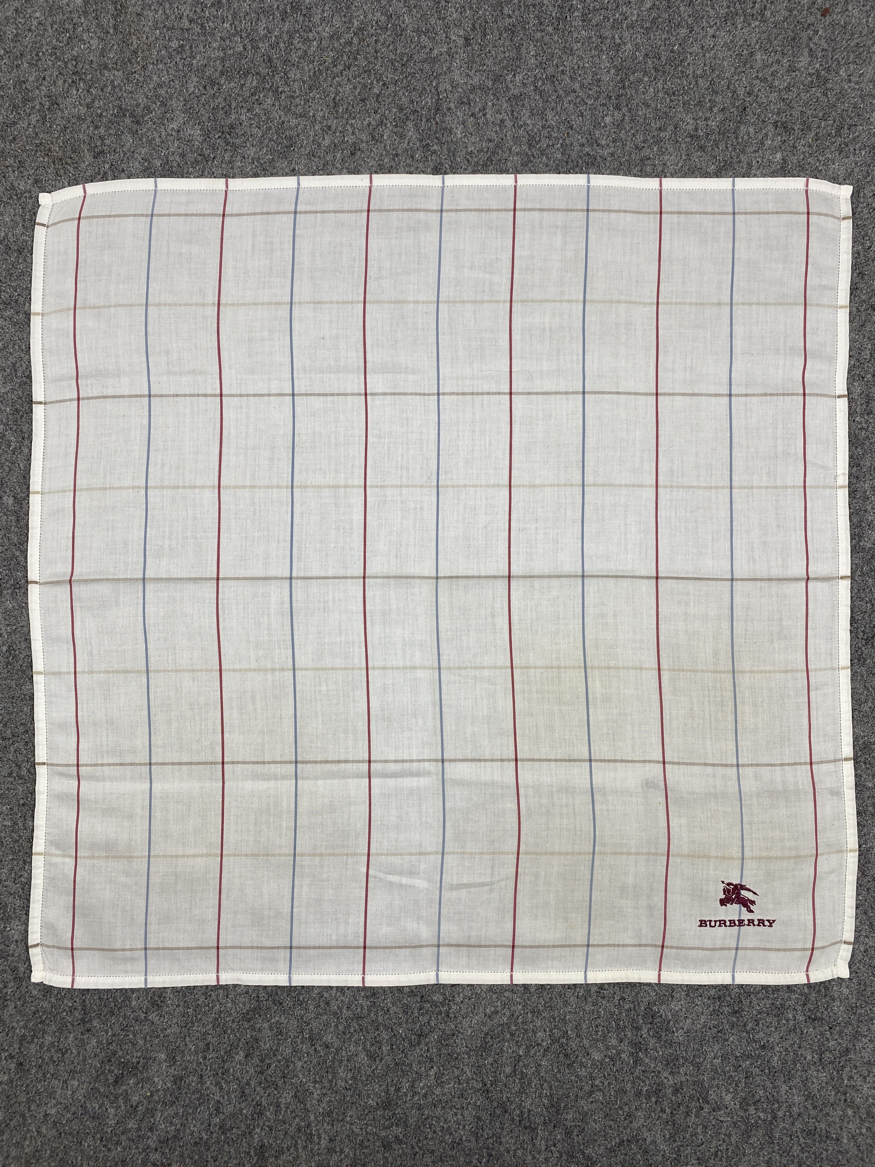 Burberry × Vintage Burberry Handkerchief / Bandana / Neckerchief HKC0545 Size ONE SIZE - 4 Thumbnail