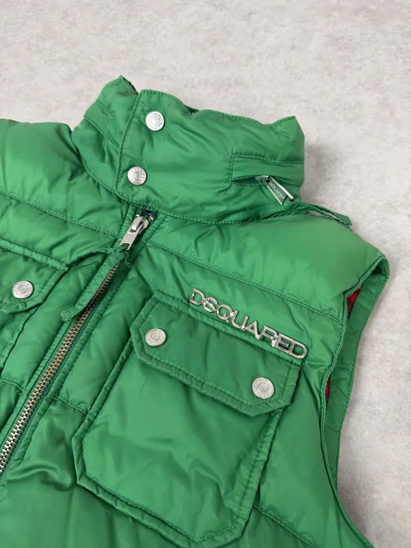 Dsquared2 SS2004 Dsquared2 Canadian Green Puffer Vest Jacket Size US S / EU 44-46 / 1 - 6 Thumbnail