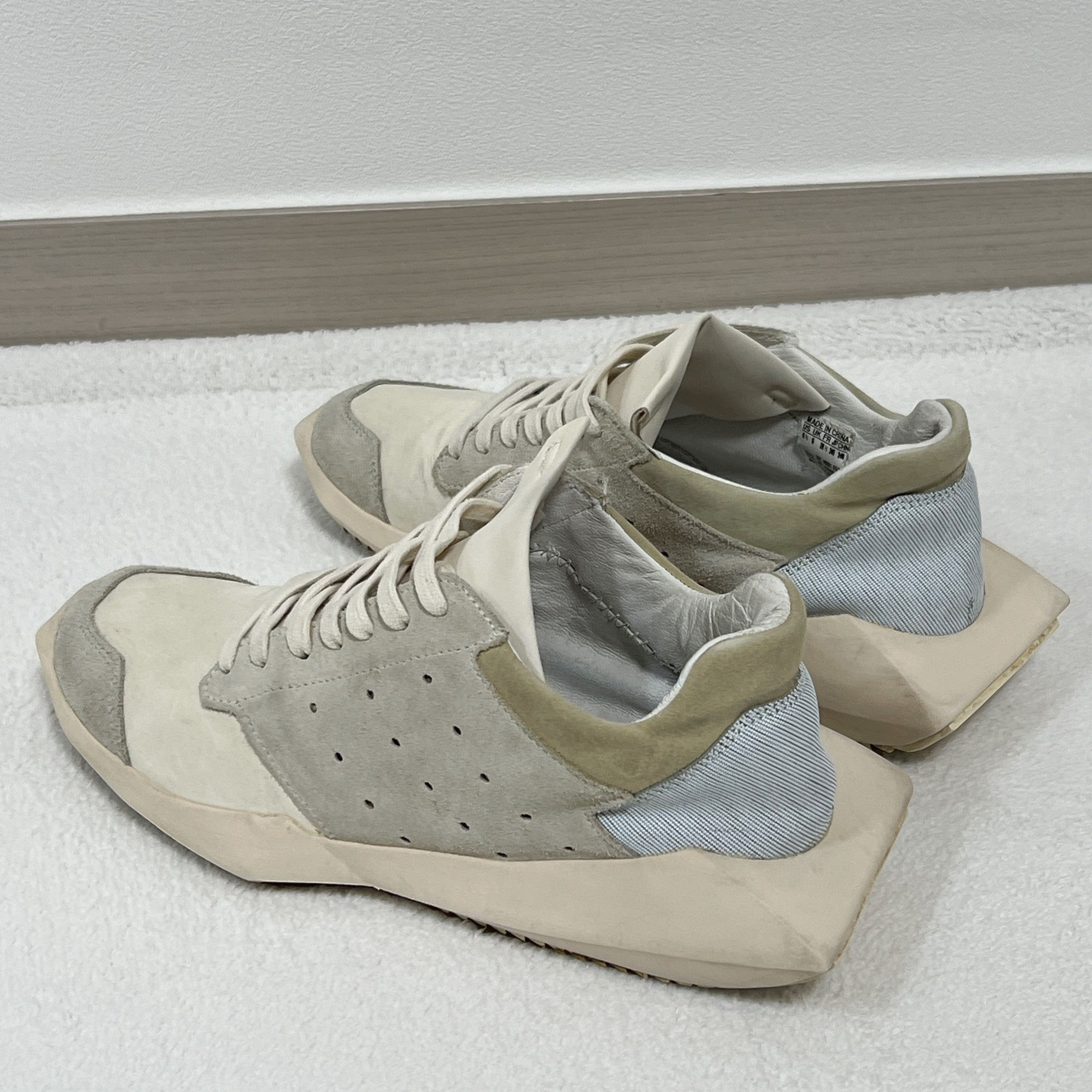 Adidas × Rick Owens Rick Owens Adidas Tech Runner White (B35085) Size US 6.5 / EU 39-40 - 2 Thumbnail