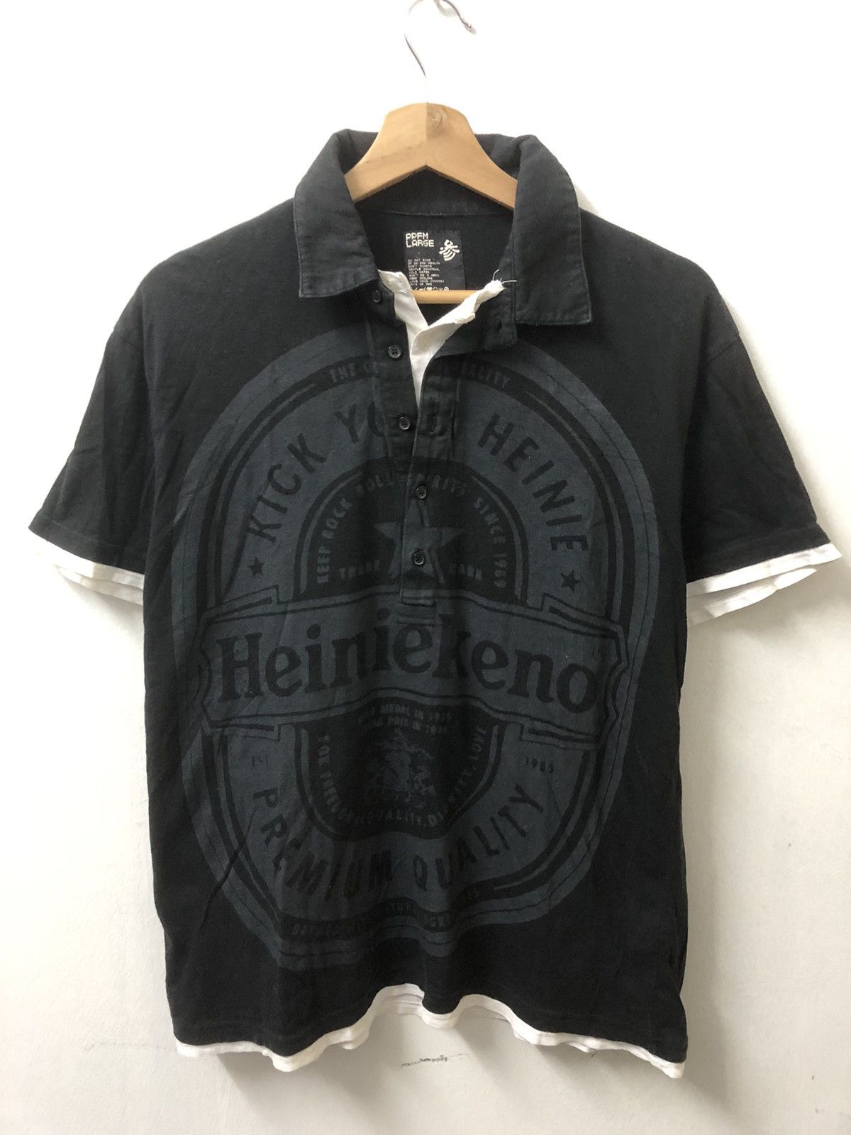 If Six Was Nine ⚡️BiddingOffer⚡️i6w9 Style Layered Black white Beer logo PPFM Size US L / EU 52-54 / 3 - 1 Thumbnail