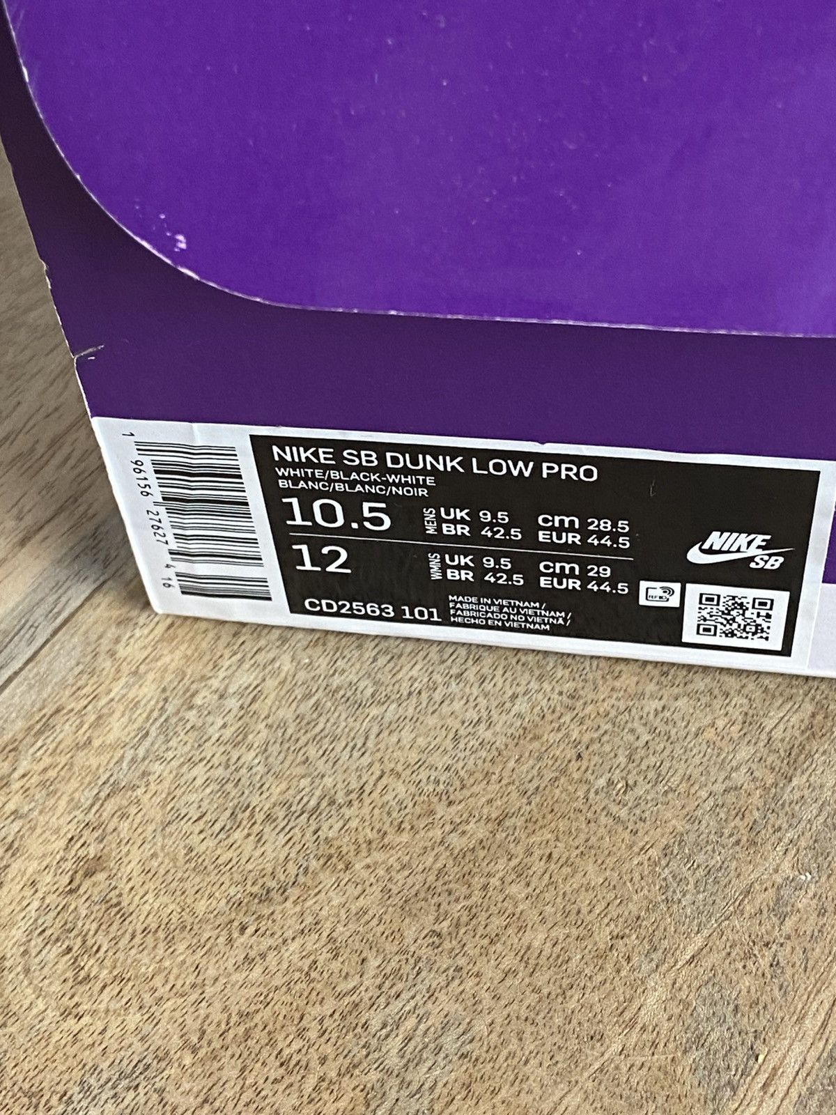 Nike New Nike SB Dunk Low Pro "White Gum" authentic Size 10,5US Size US 10.5 / EU 43-44 - 15 Thumbnail
