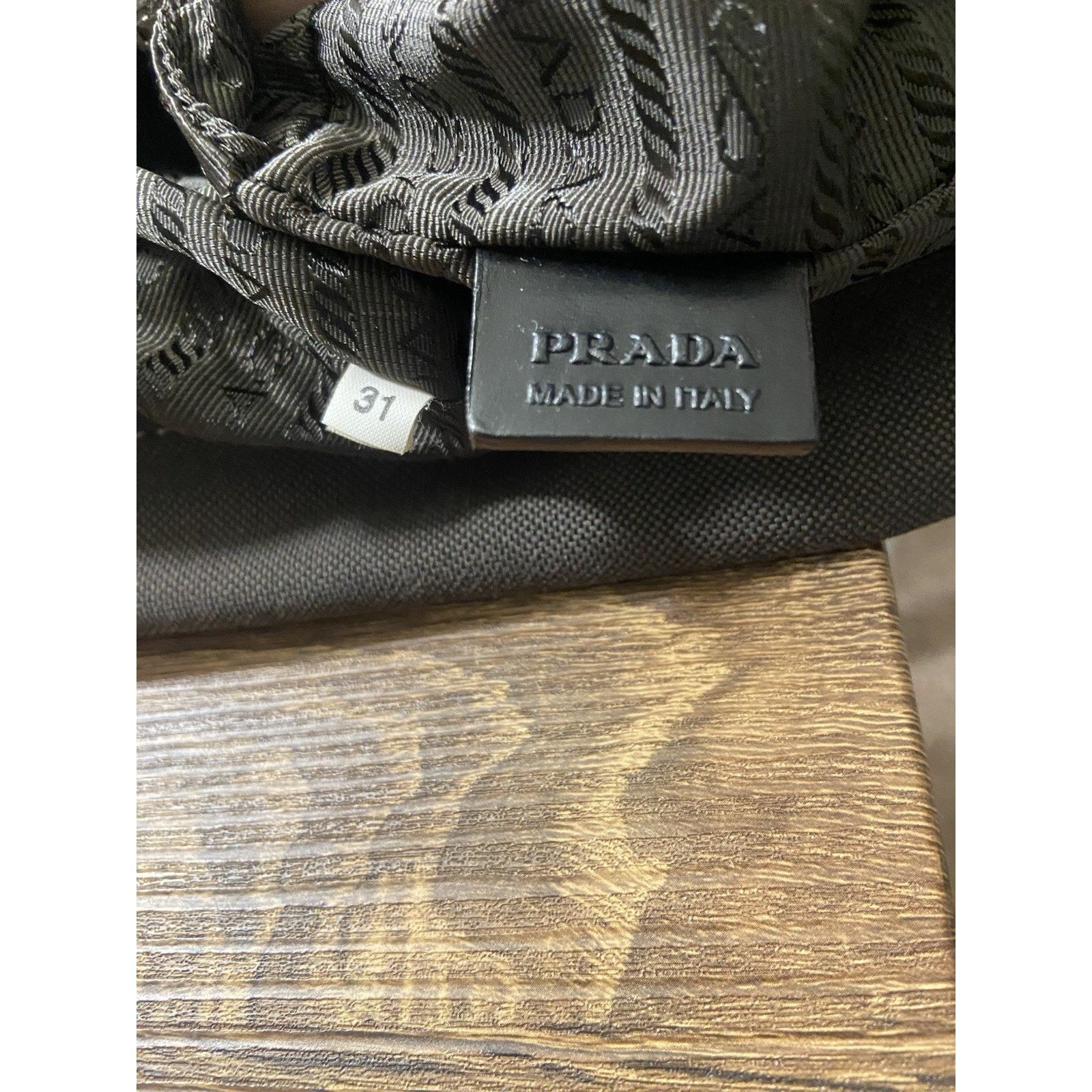 Prada Prada Canapa brown canvas leather buckle clutch pouch bag Size ONE SIZE - 16 Thumbnail