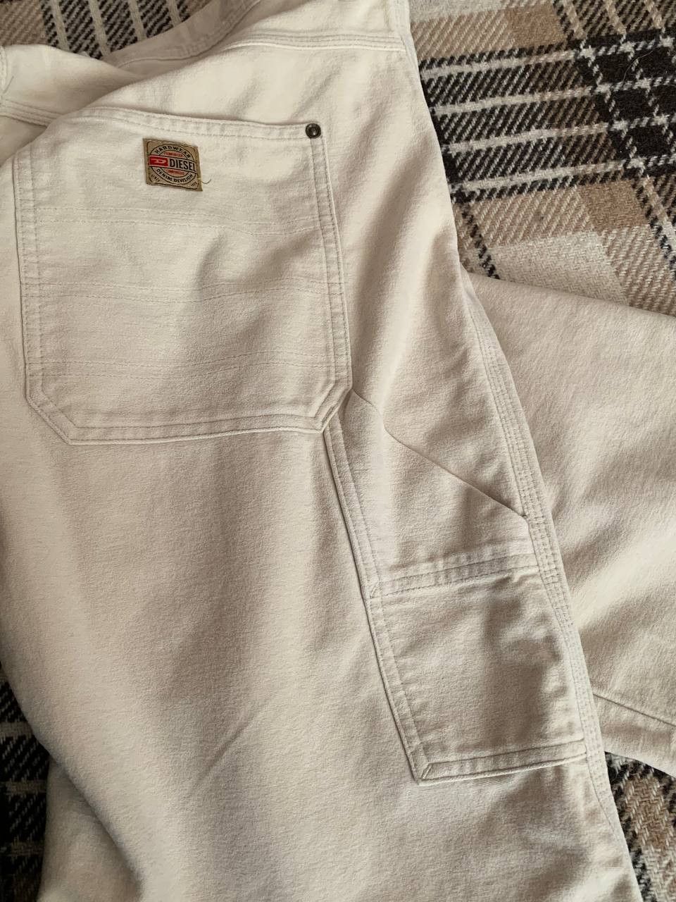 Diesel Vintage Diesel Carpenter Pants Off-White W34 Workwear Size US 34 / EU 50 - 5 Thumbnail