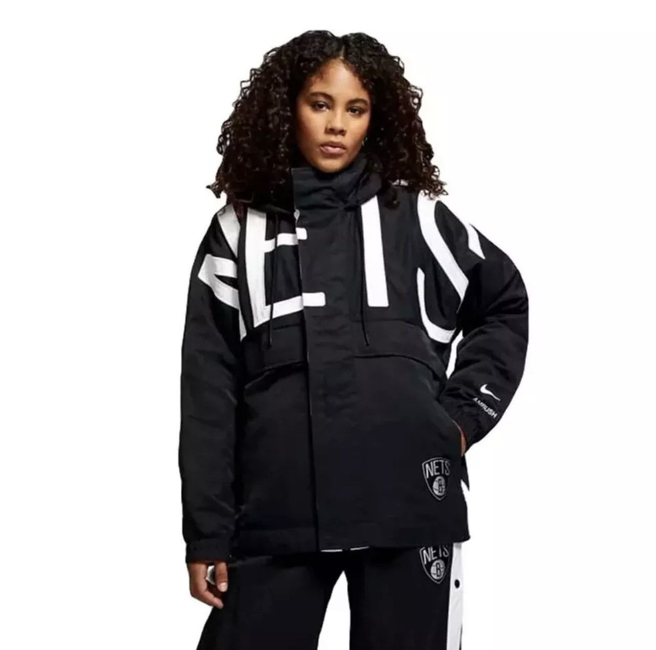 Nike Nike x Ambush NBA Collection Brooklyn Nets Jacket Size S / US 4 / IT 40 - 1 Thumbnail