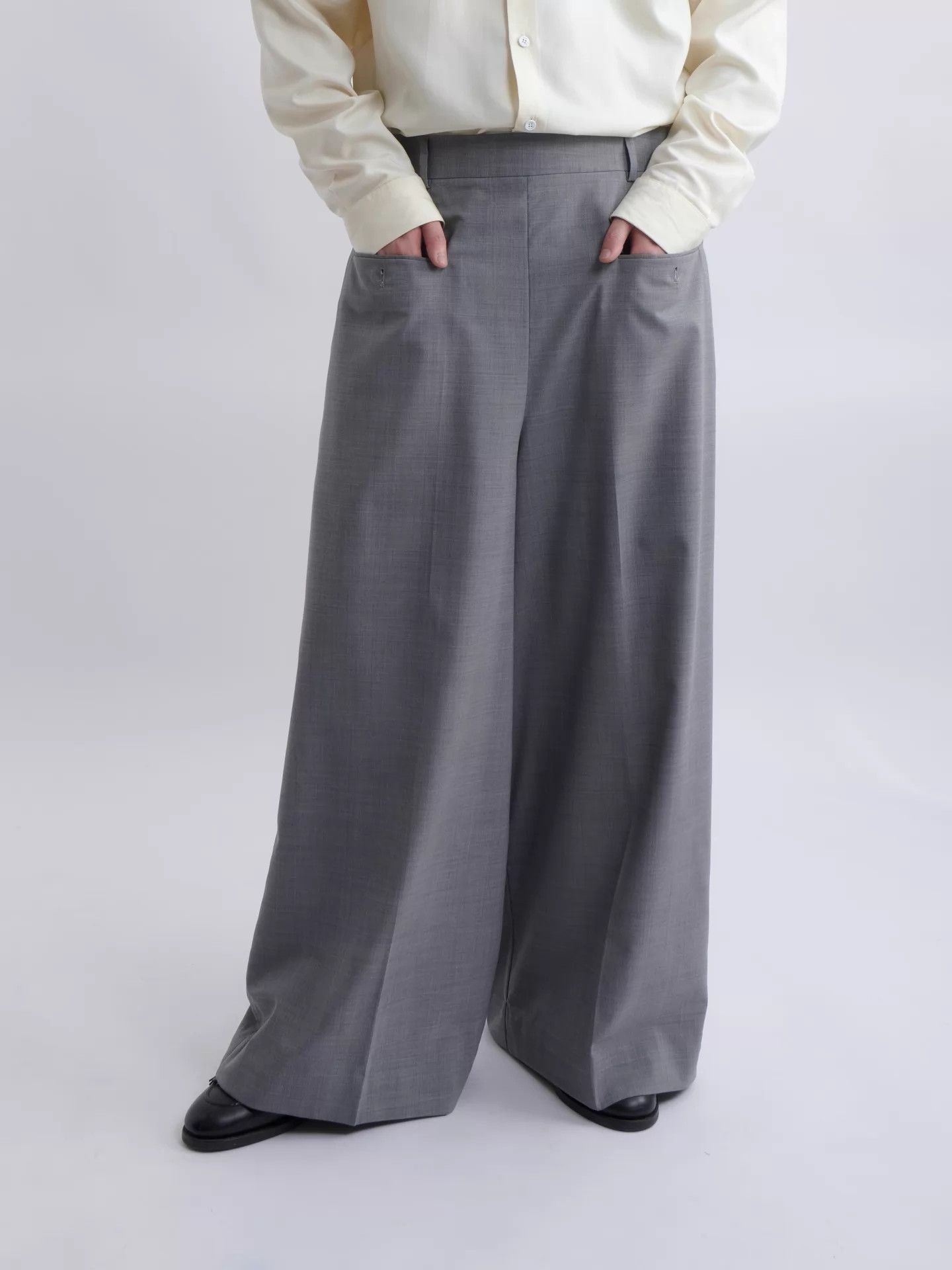 Hed Mayner 23AW HED MAYNER Oversized Reversed Wide-Leg Trousers M Size US 32 / EU 48 - 6 Thumbnail