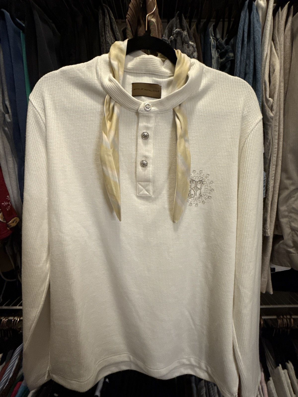 Birth of Royal Child BORC TWILIGHT COLLAR POLO IN WHT Size US L / EU 52-54 / 3 - 3 Thumbnail