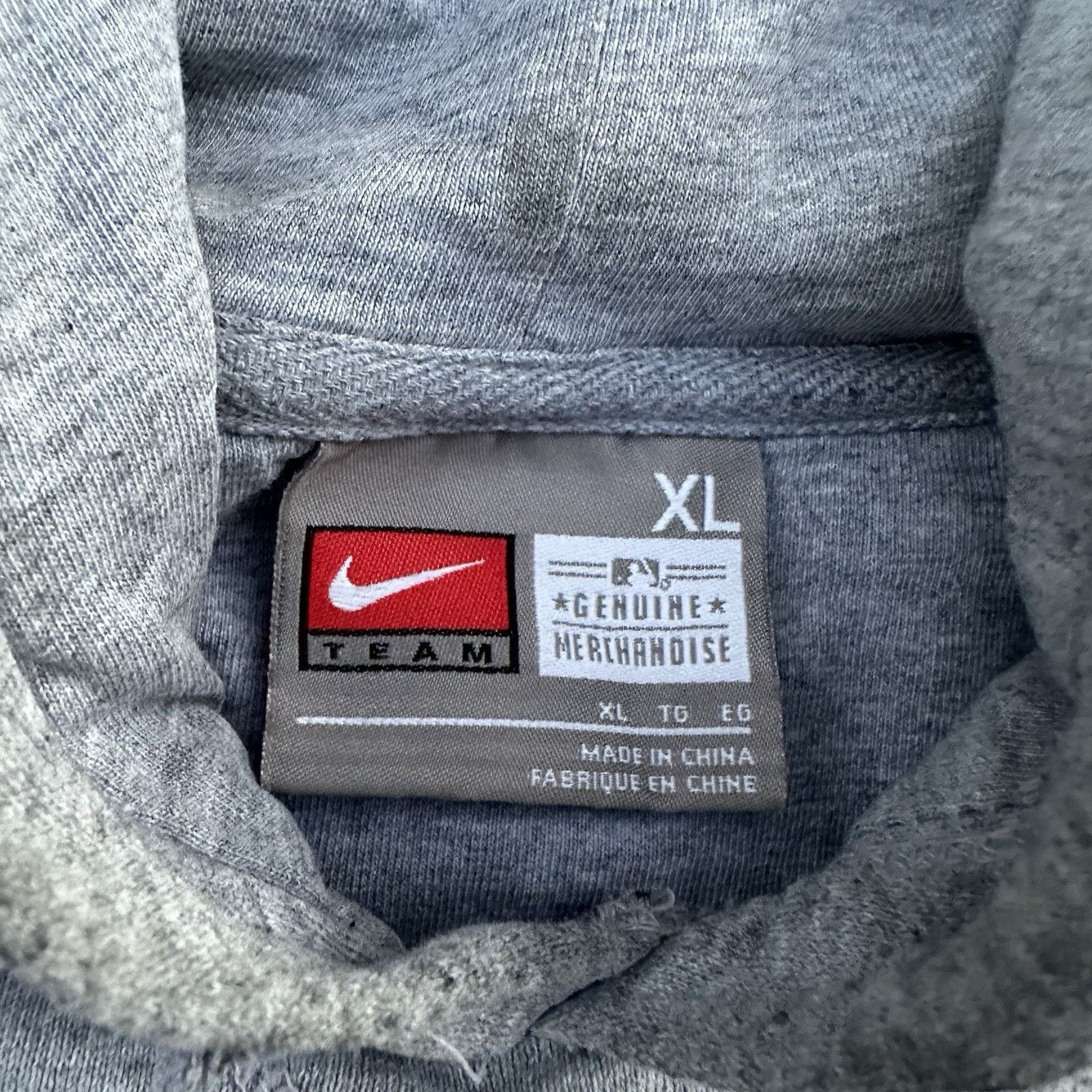 MLB × Nike × Salem Sportswear Vintage Nike Los AngelesDodgers Center Check Swoosh Hoodie Size US XL / EU 56 / 4 - 4 Thumbnail
