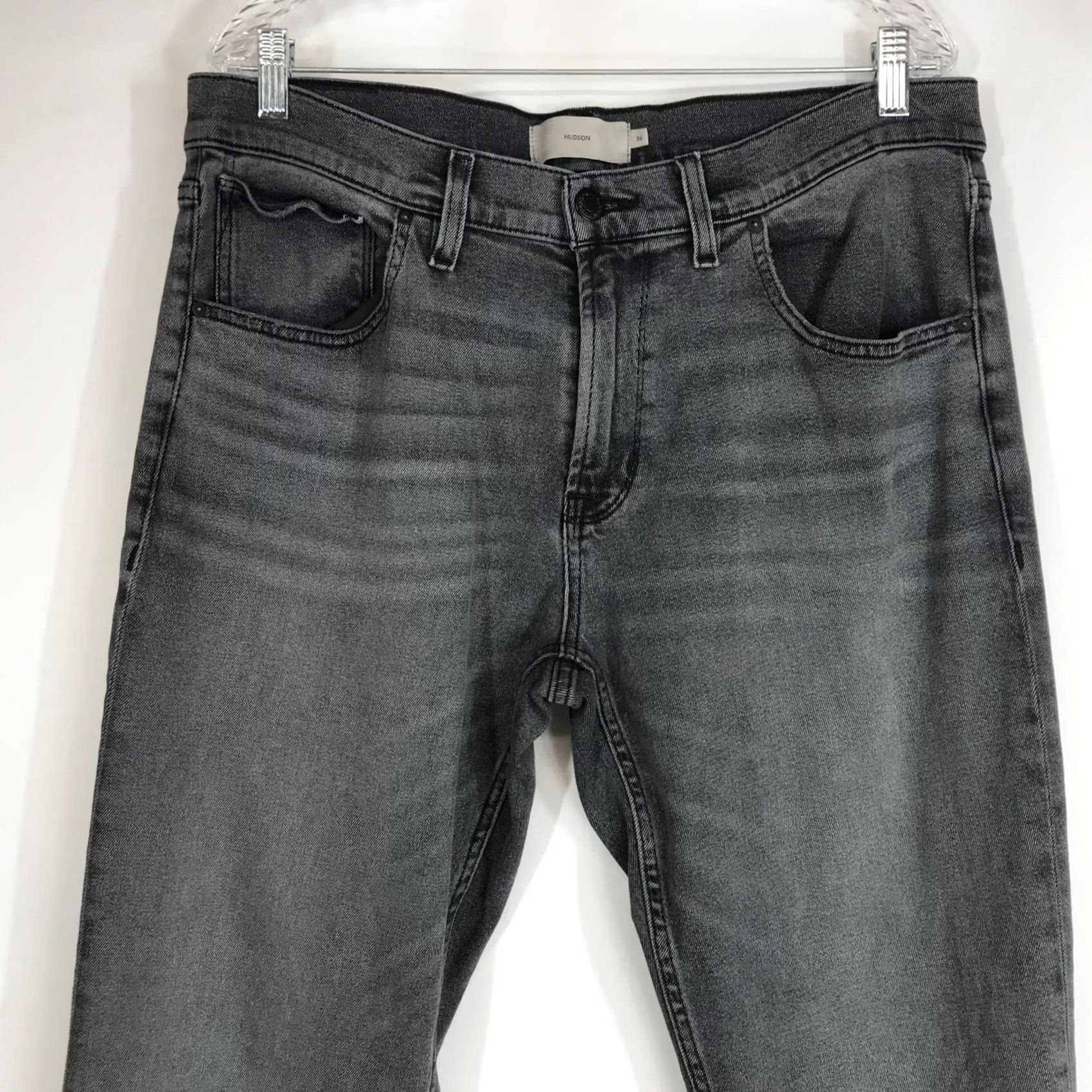Hudson HUDSON Jeans Men Dark Gray Wash Straight Leg Classic Denim Size 36 Regular Inseam 35 Size US 36 / EU 52 - 2 Thumbnail