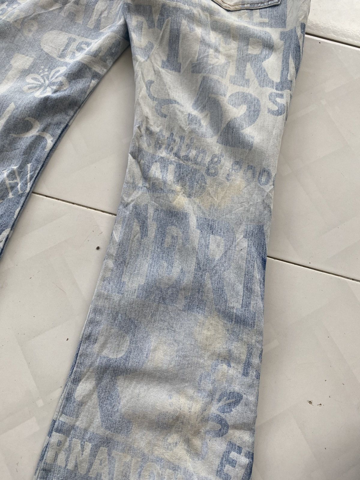 14th Addiction × Japanese Brand × KMRii Joueraux Echecs OVP Snap Button Flare Jeans Size 27" / US 4 / IT 40 - 8 Thumbnail