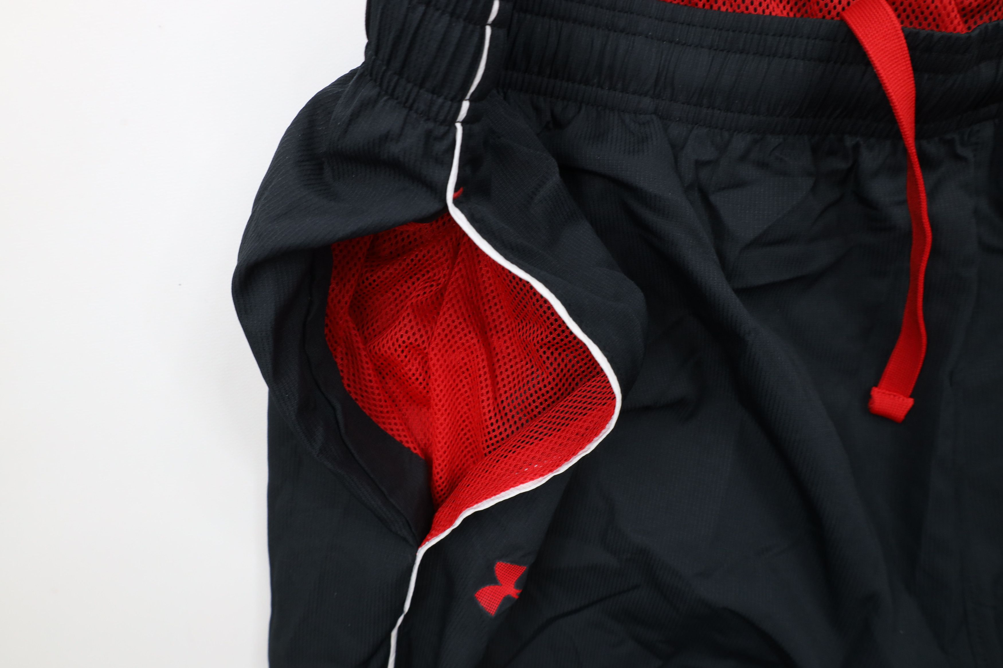 Under Armour × Vintage Under Armour Fit Lined Wide Leg Windbreaker Rain Pants Black Size US 42 / EU 58 - 10 Thumbnail