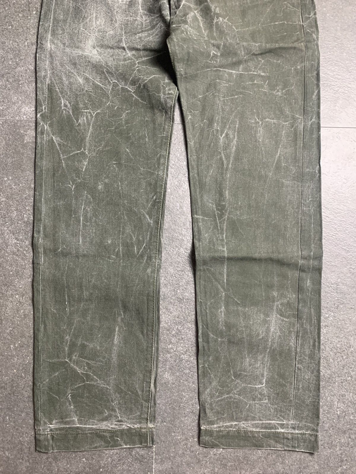 Japanese Brand 2000s ByeMRT Paris Acid Wash Pants Size US 30 / EU 46 - 4 Thumbnail