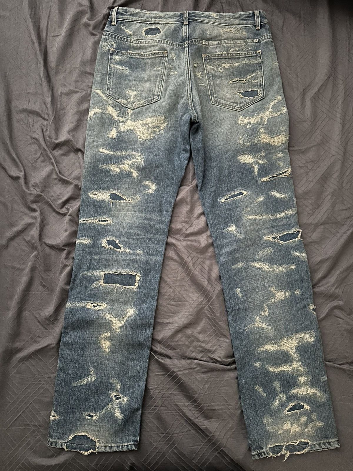 Givenchy Givenchy boro destroyed distressed denim jeans Size US 32 / EU 48 - 2 Thumbnail