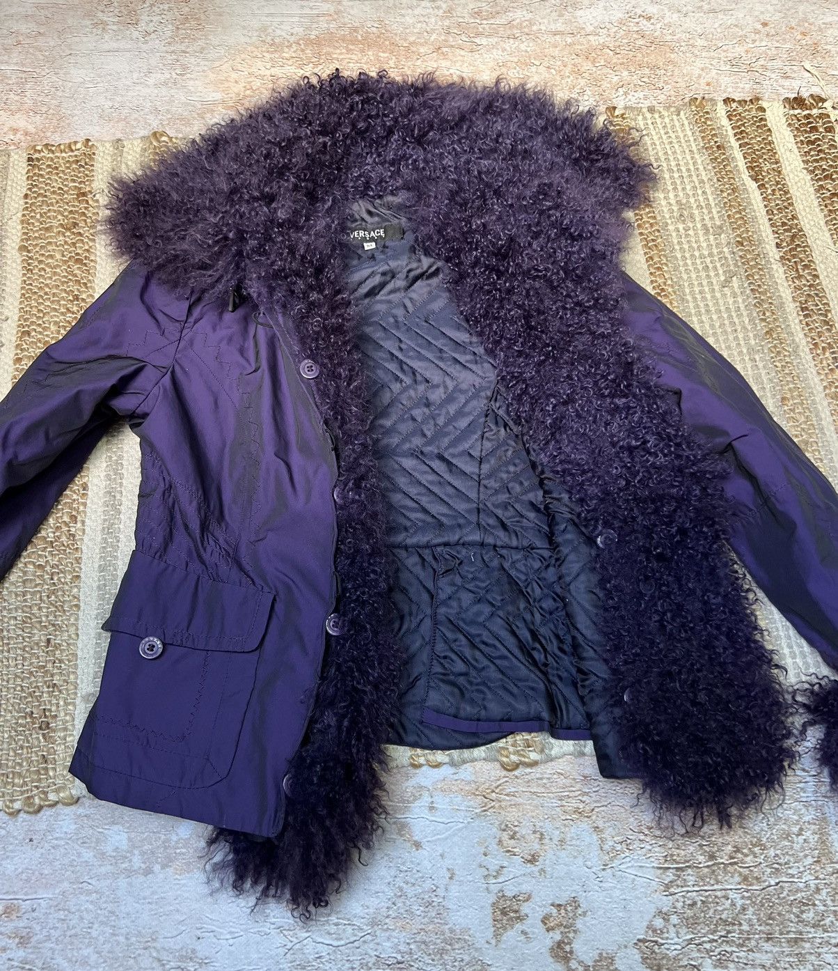 Versace × Versace Jeans Couture Versace Sport vintage aviator jacket with fur details Size M / US 6-8 / IT 42-44 - 11 Thumbnail