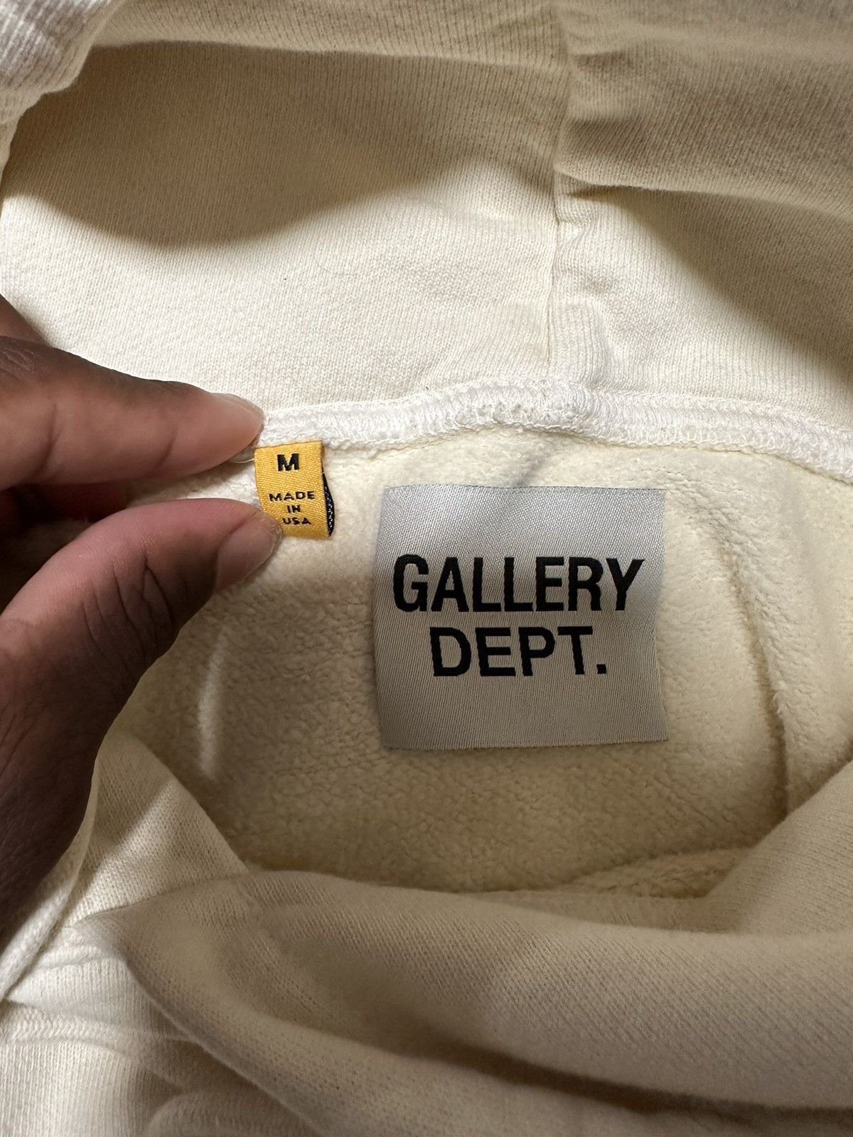 Gallery Dept. Gallery Dept Cream/White Hoodie Size US M / EU 48-50 / 2 - 6 Thumbnail
